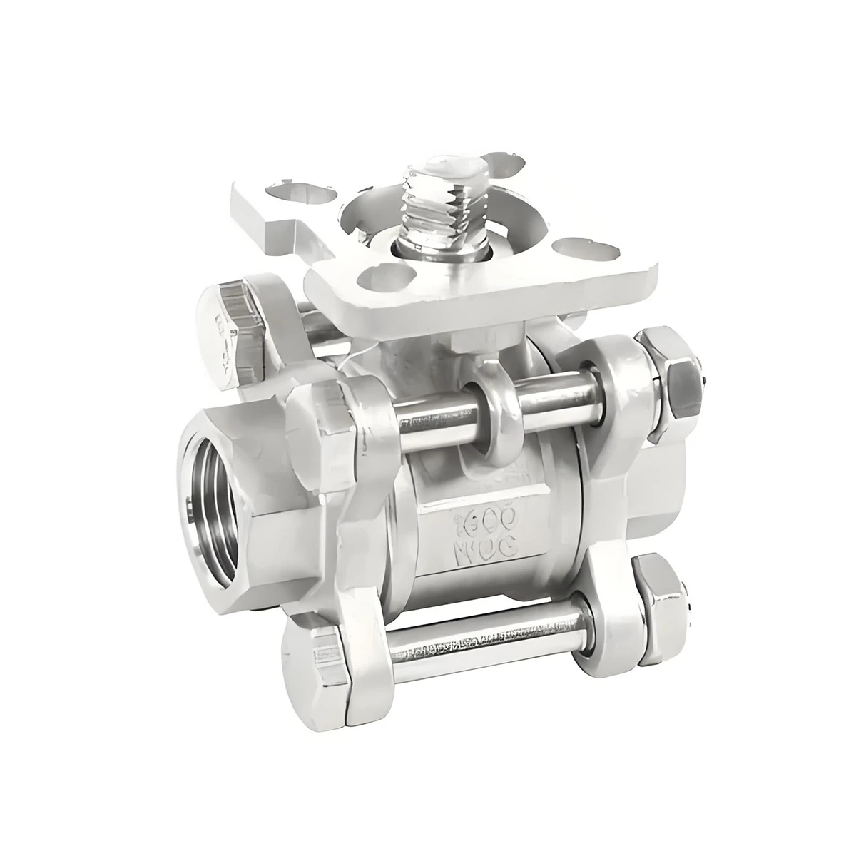 3PC Internal Thread High Platform Ball Valve