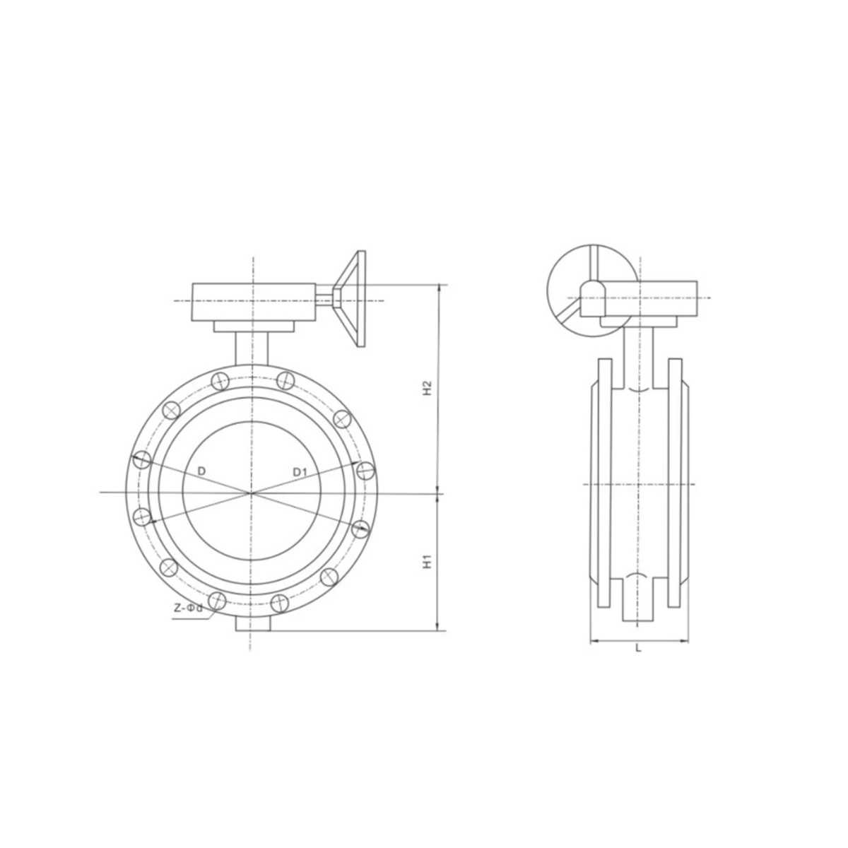 Flange Centerline Butterfly Valve&zwnj;
