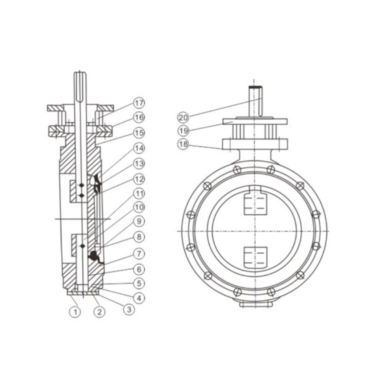 Flange Centerline Butterfly Valve&zwnj;
