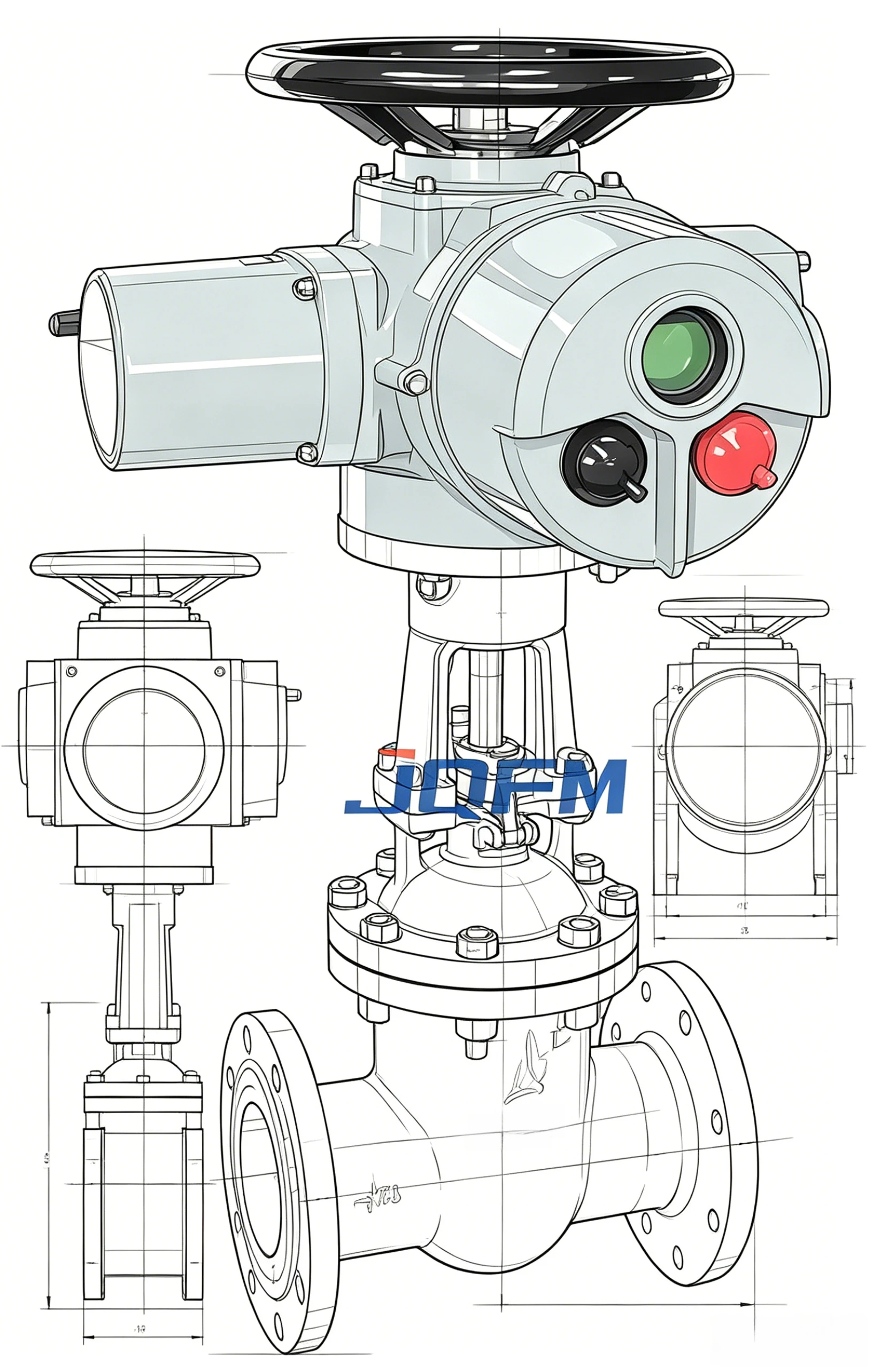 Electric gate valve