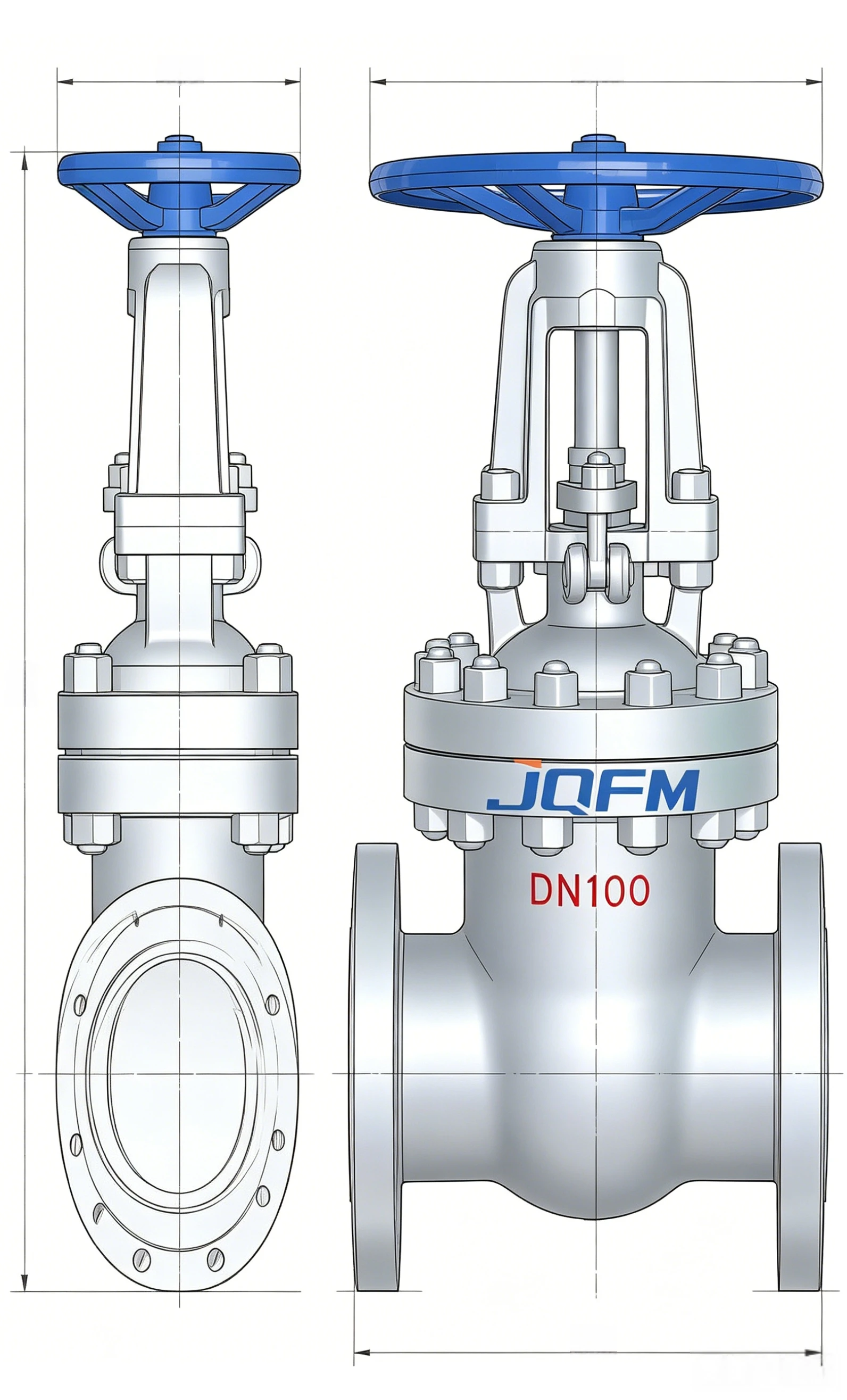 High pressure gate valve