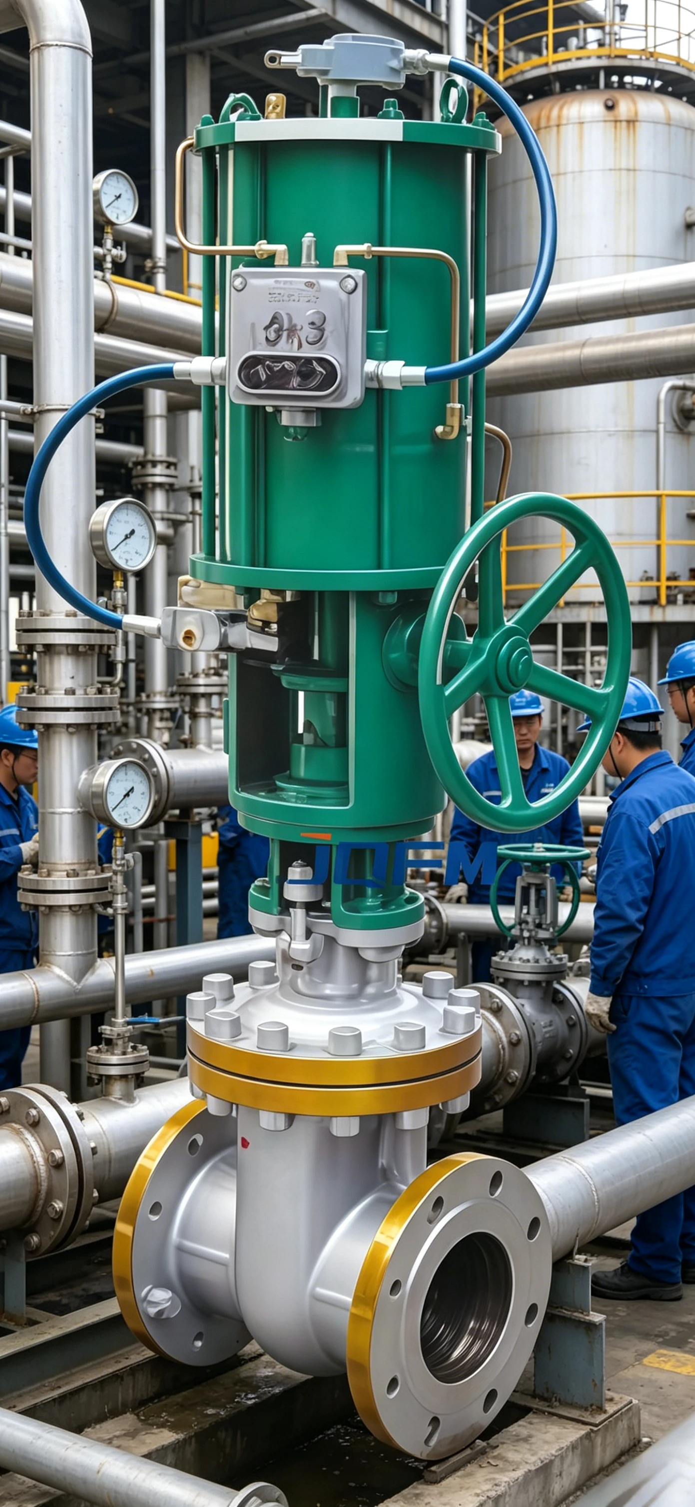 Pneumatic gate valve