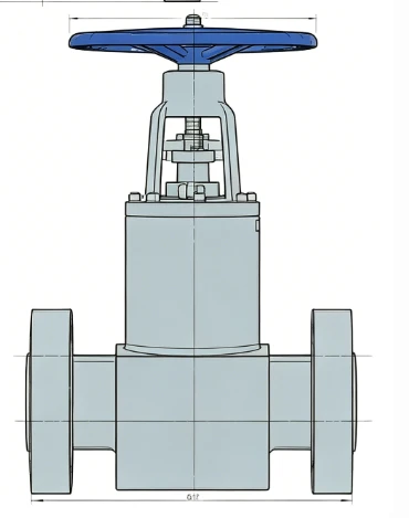 Forged steel flanged gate valve for power station