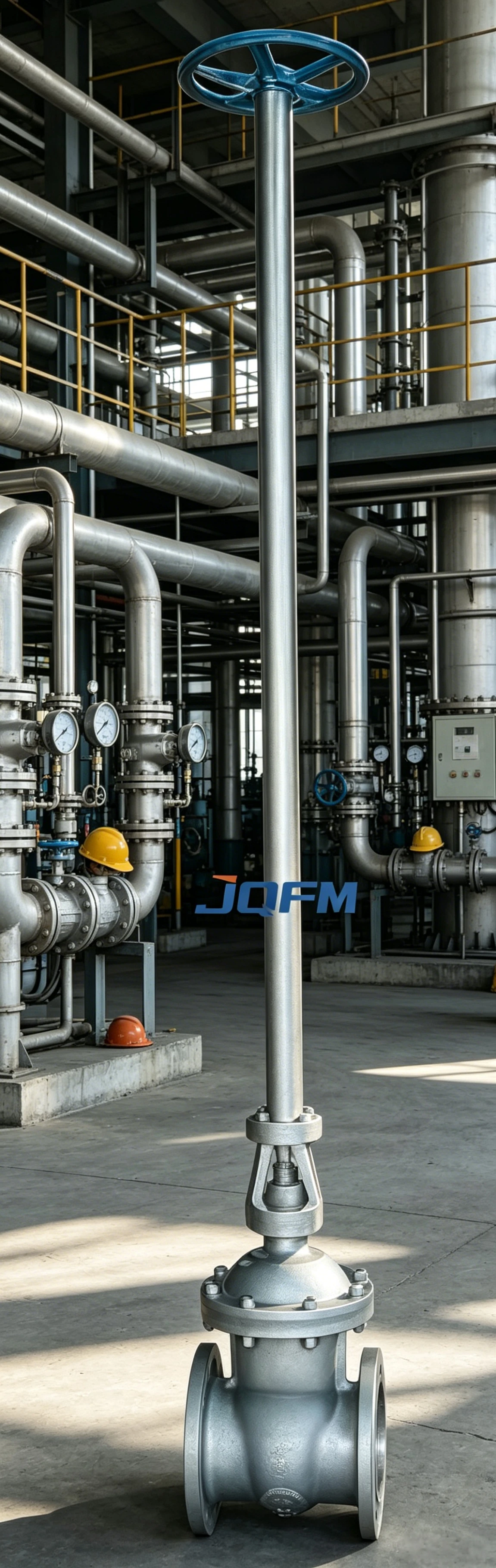 Extended rod steel low pressure gate valve