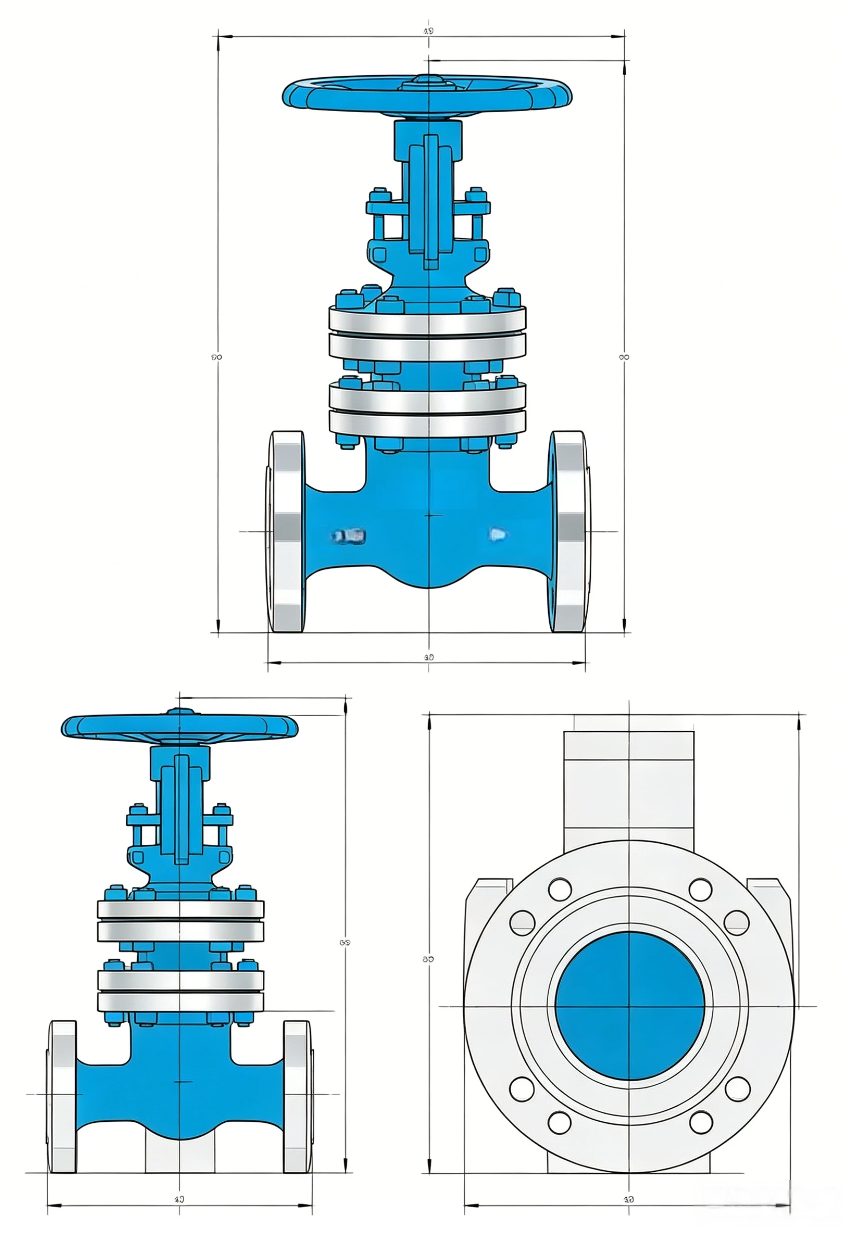 GB Corrugated Gate Valve