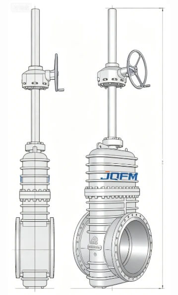 High pressure flat gate valve