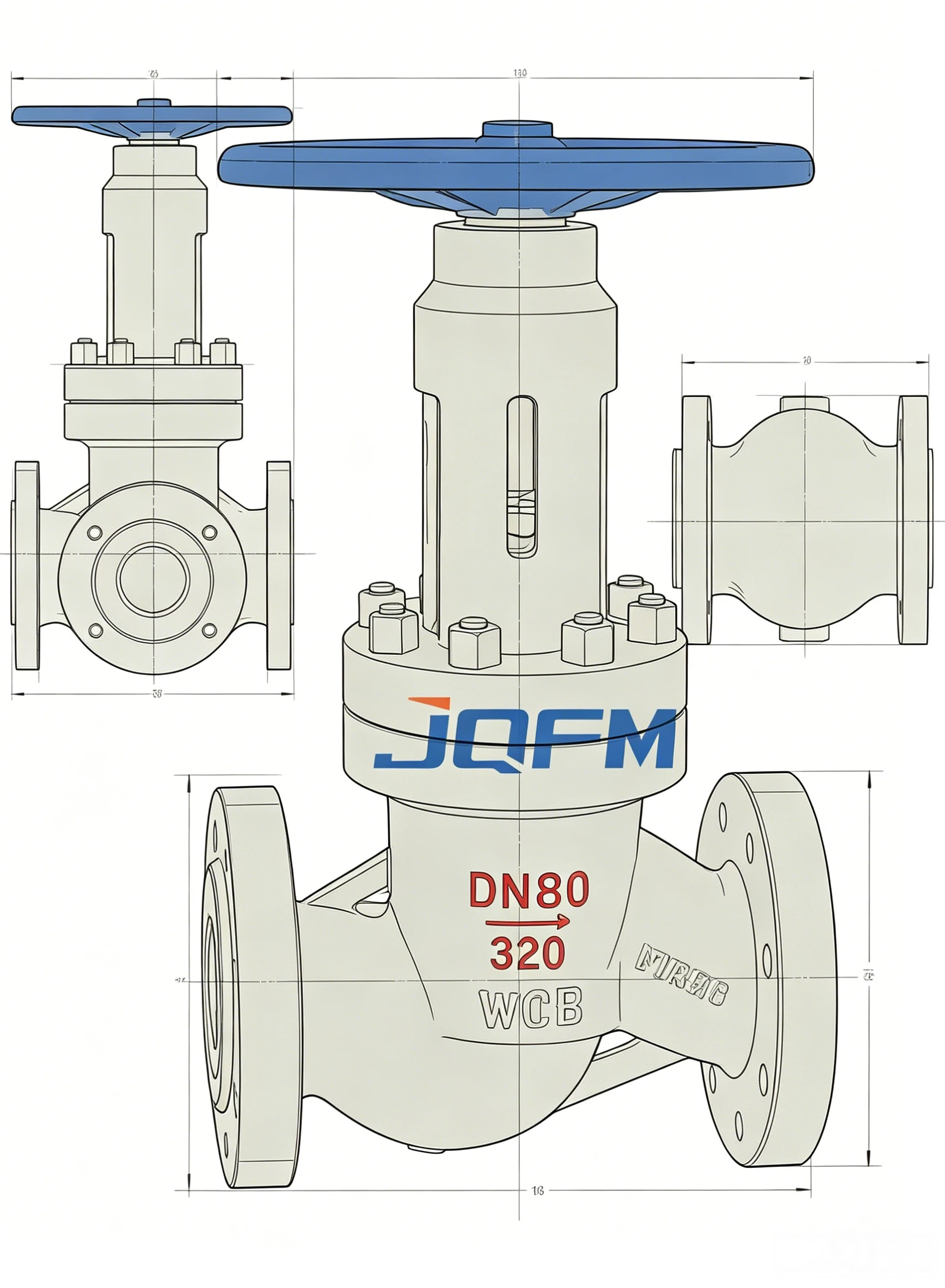 Balanced throttle globe valve