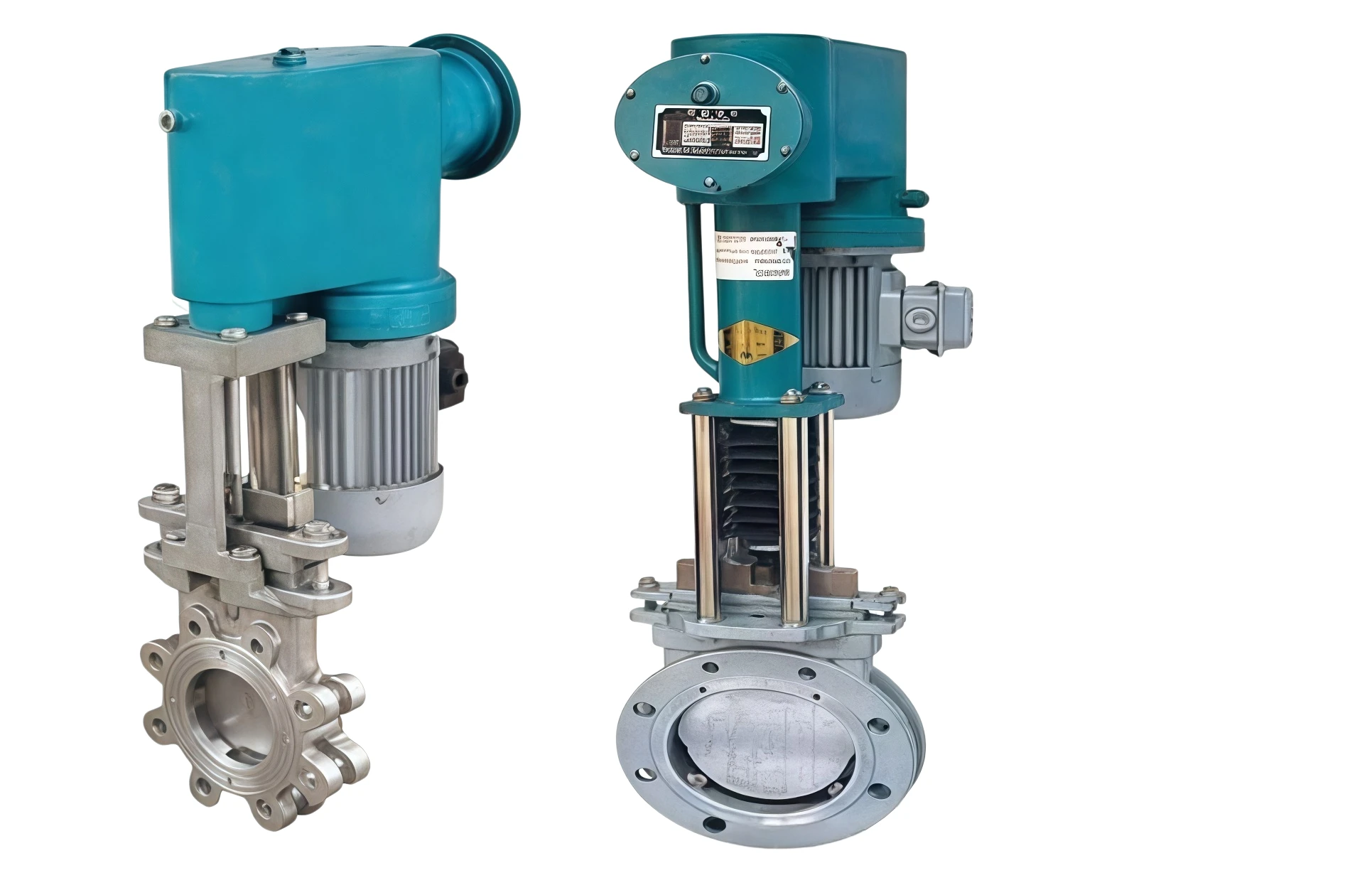 Electro hydraulic knife gate valve