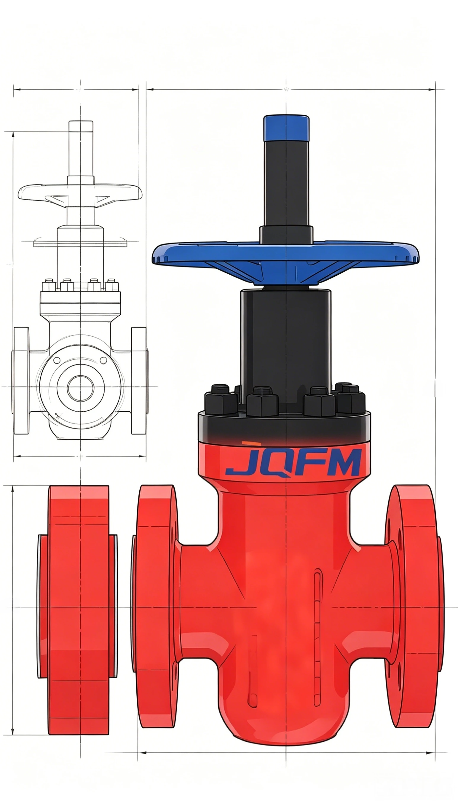 Water injection flat gate valve