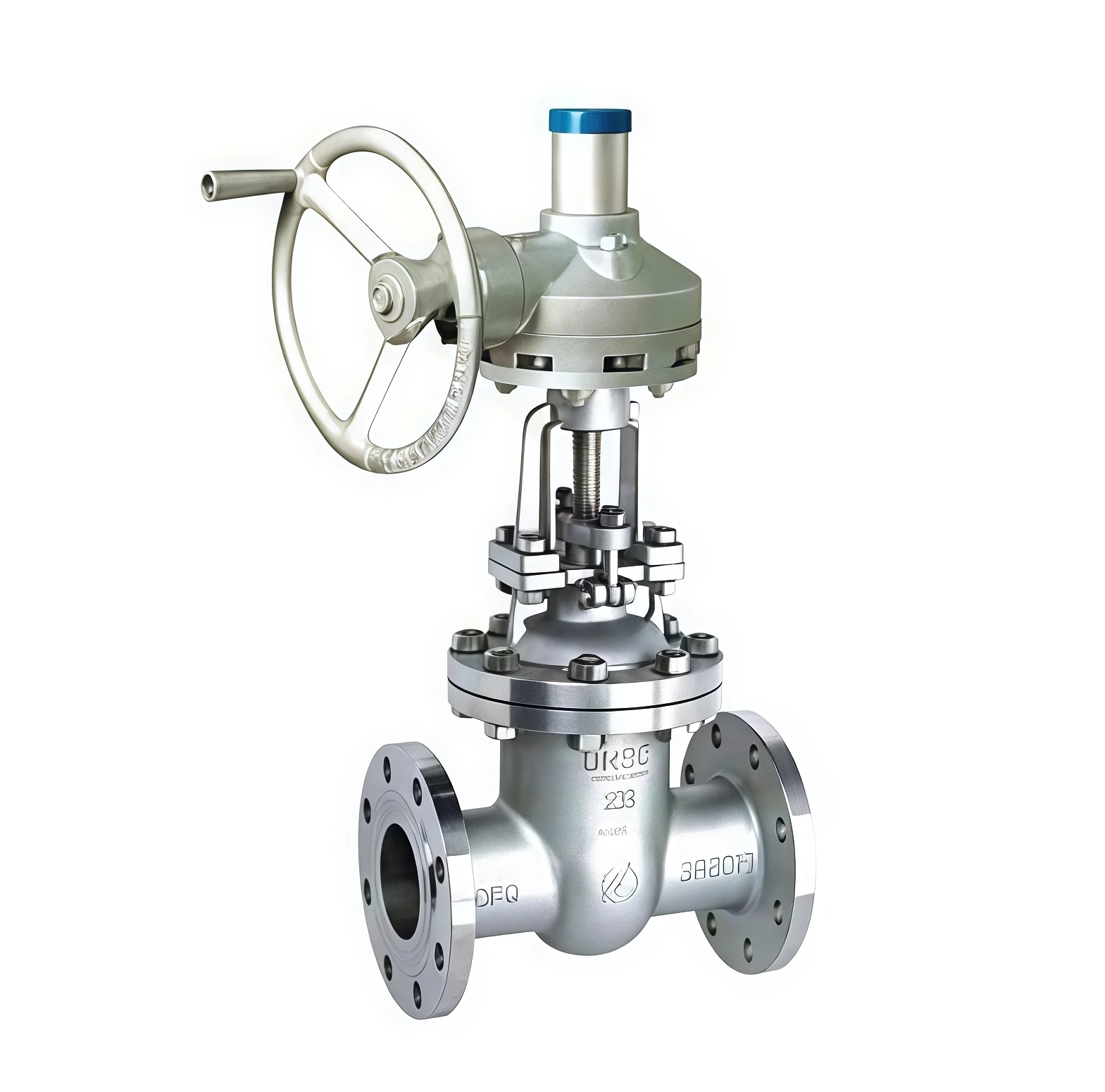 Bevel gear welding globe valve