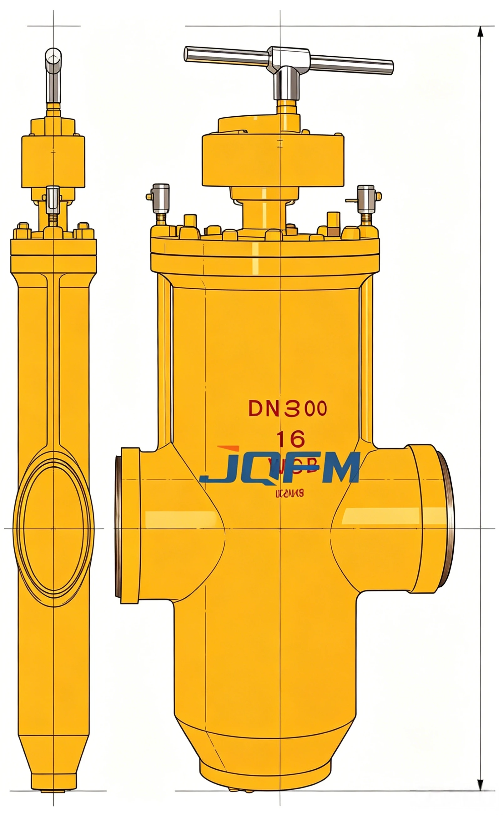High pressure gas flat gate valve