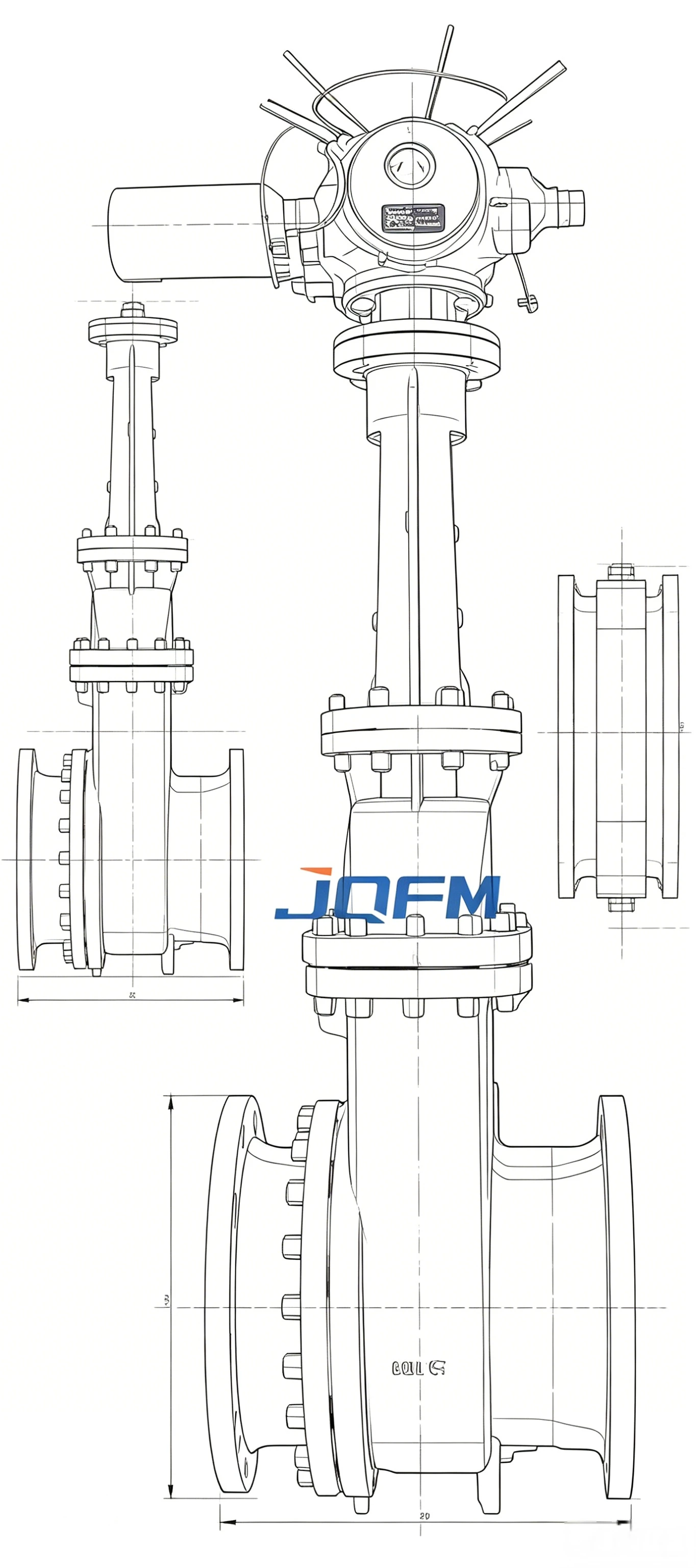 Slag discharge gate valve