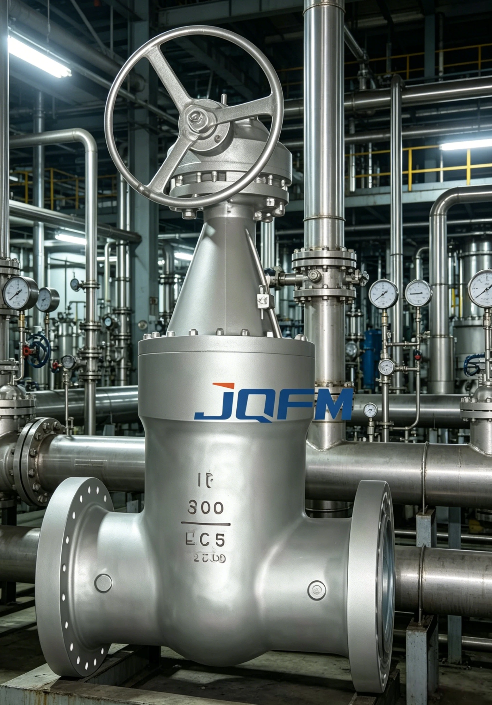 Power station flanged gate valve