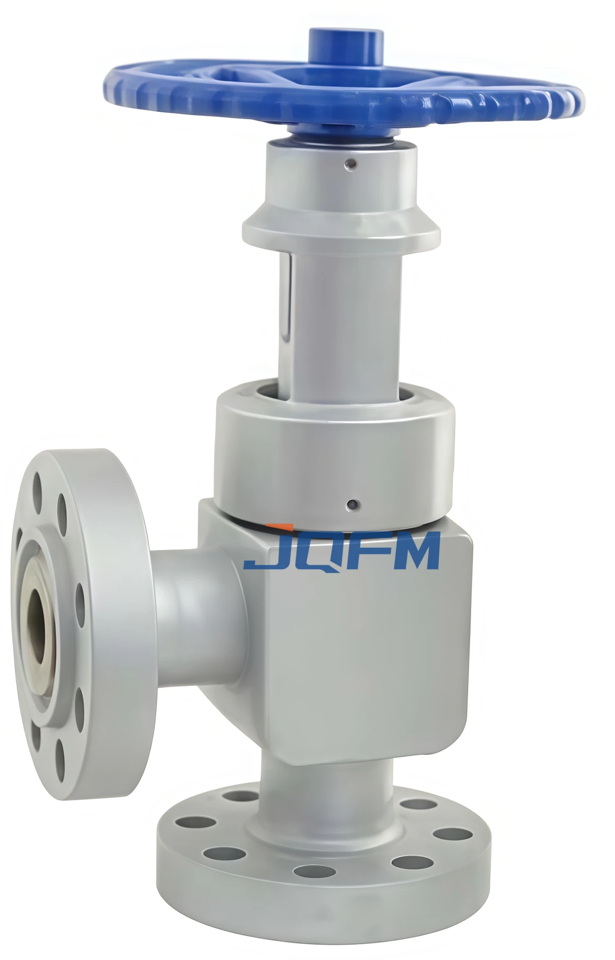 High pressure regulating angle globe valve
