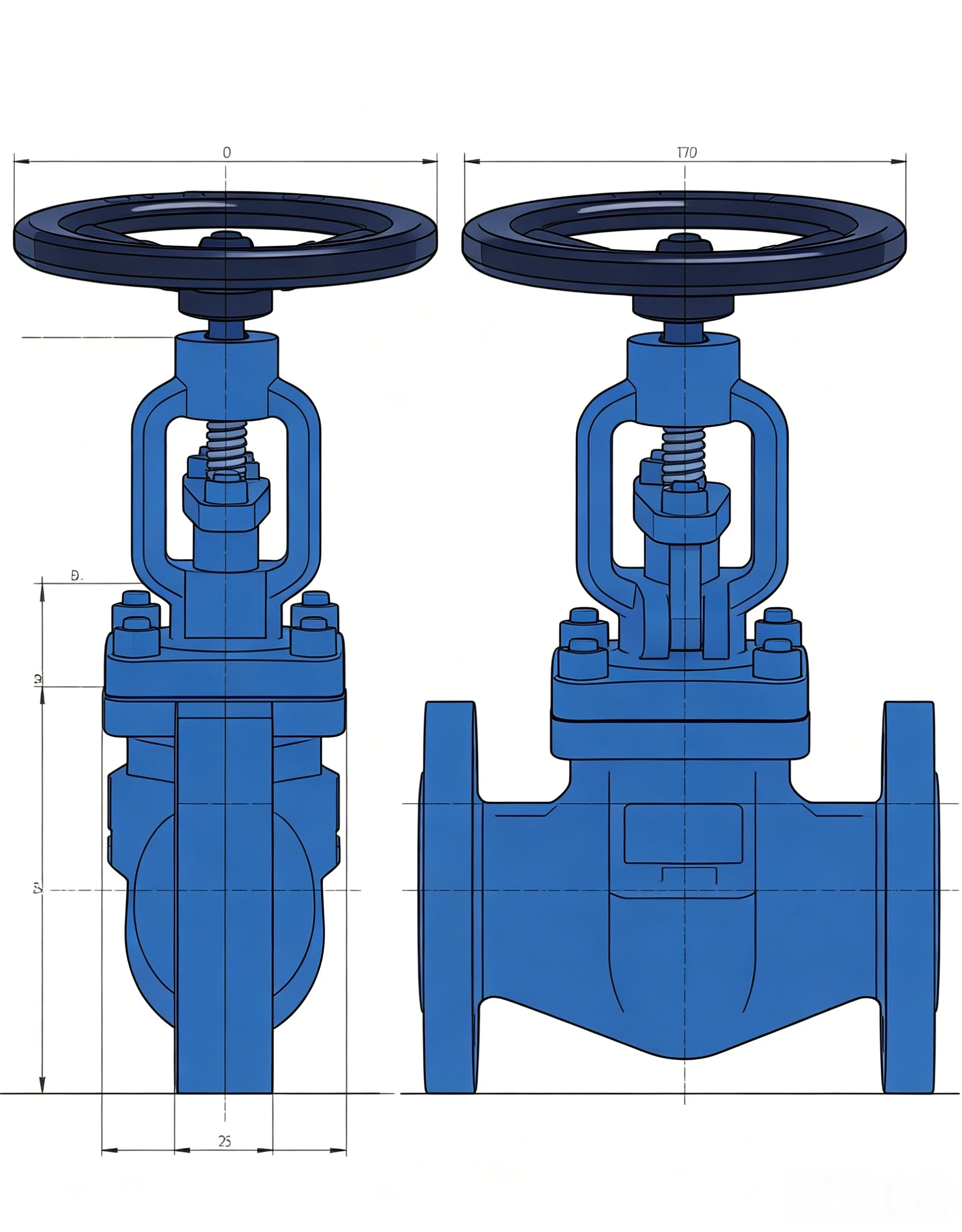 German standard globe valve