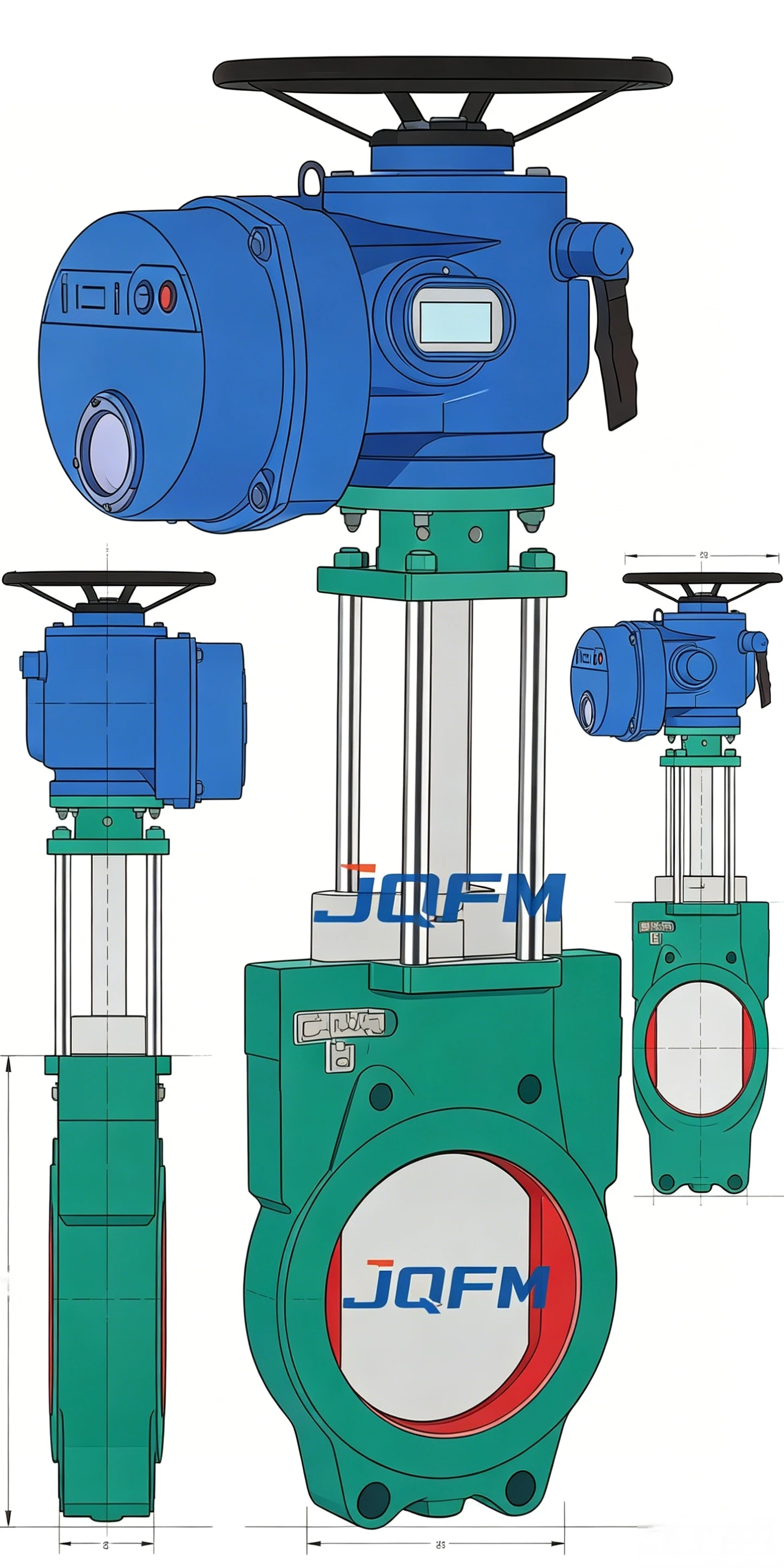 Electric slurry valve