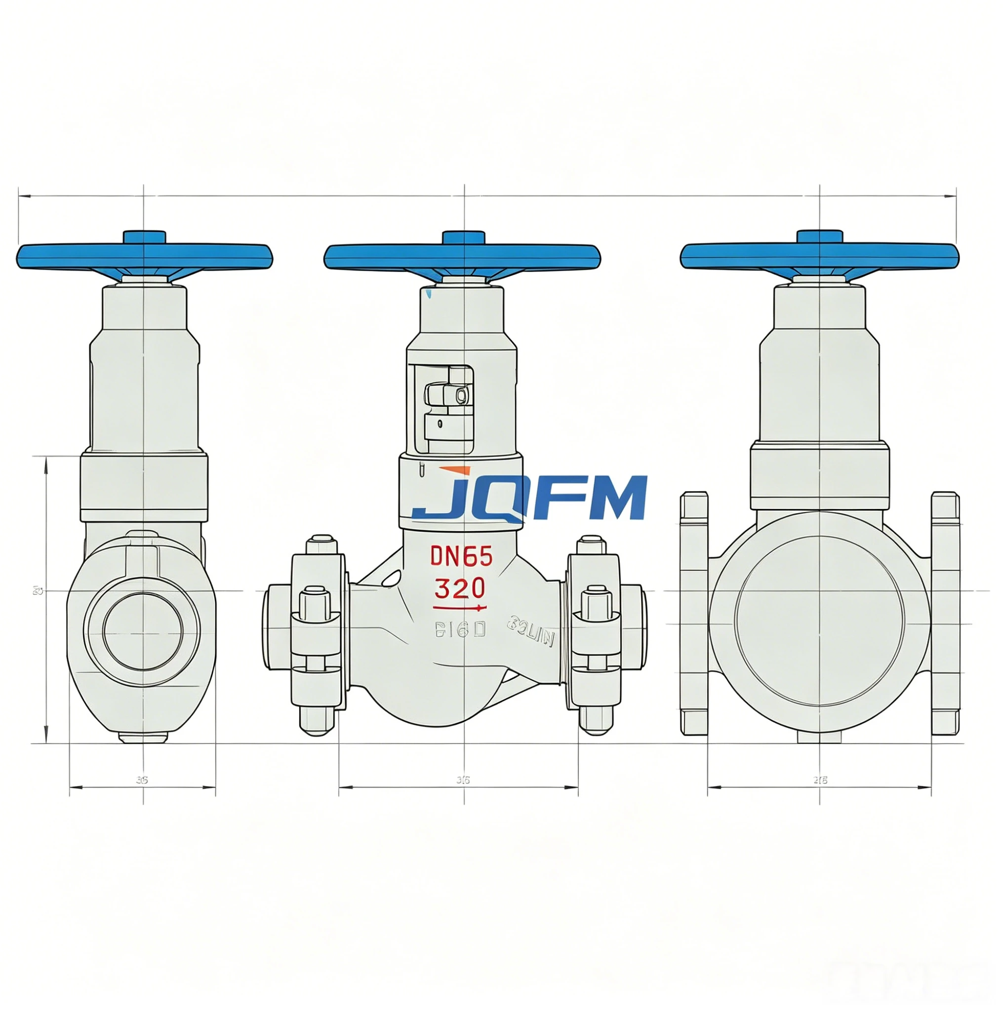 Clamp type throttle globe valve