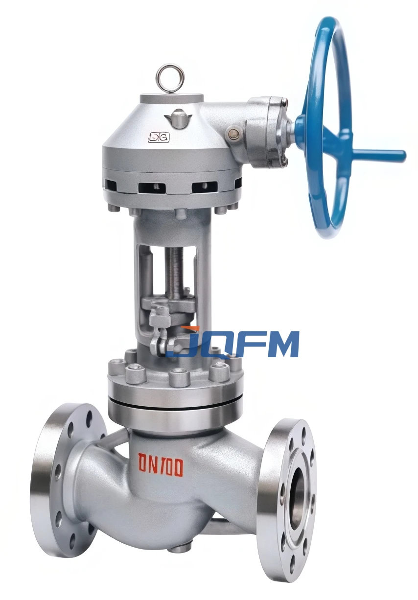 Bevel gear welding globe valve