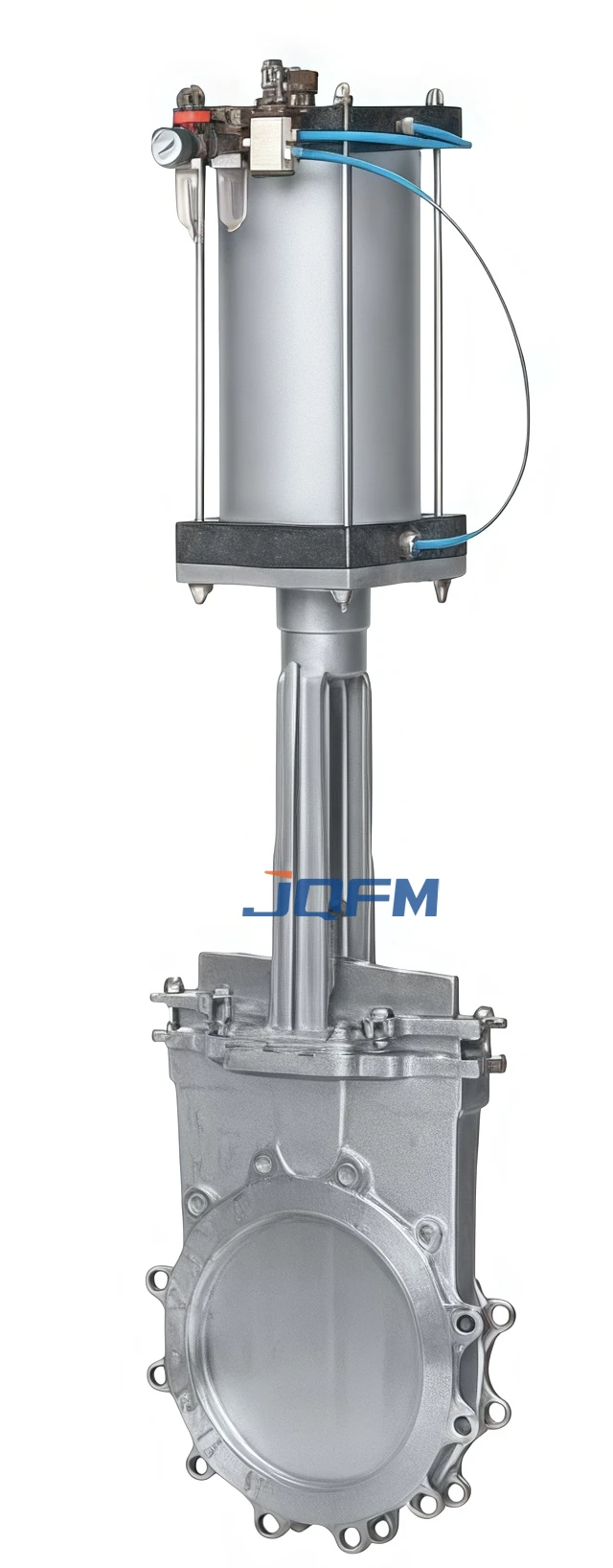 Pneumatic knife gate valve