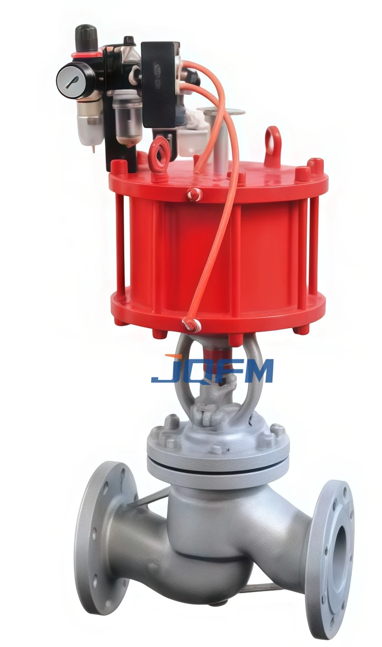 Pneumatic globe valve