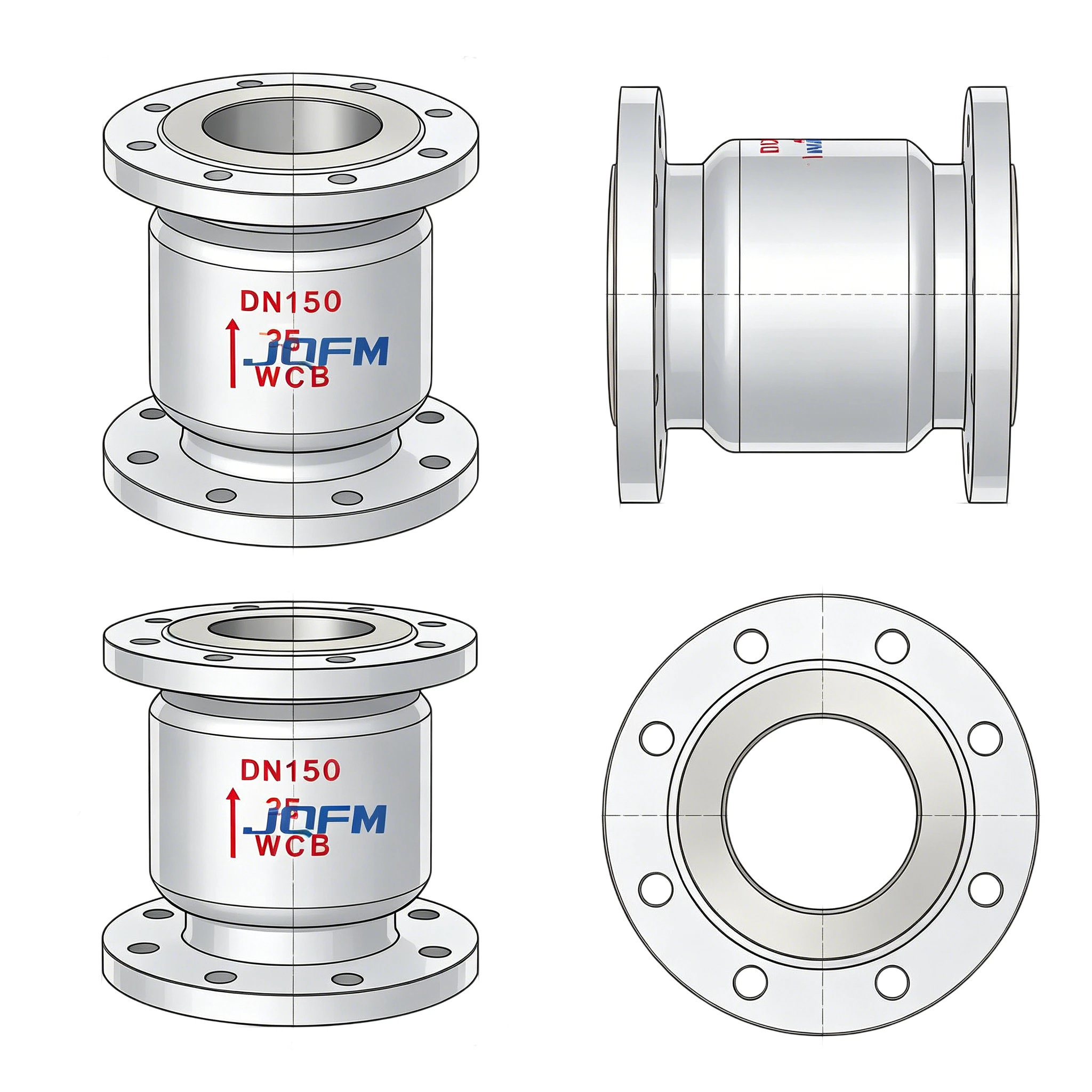 Vertical check valve