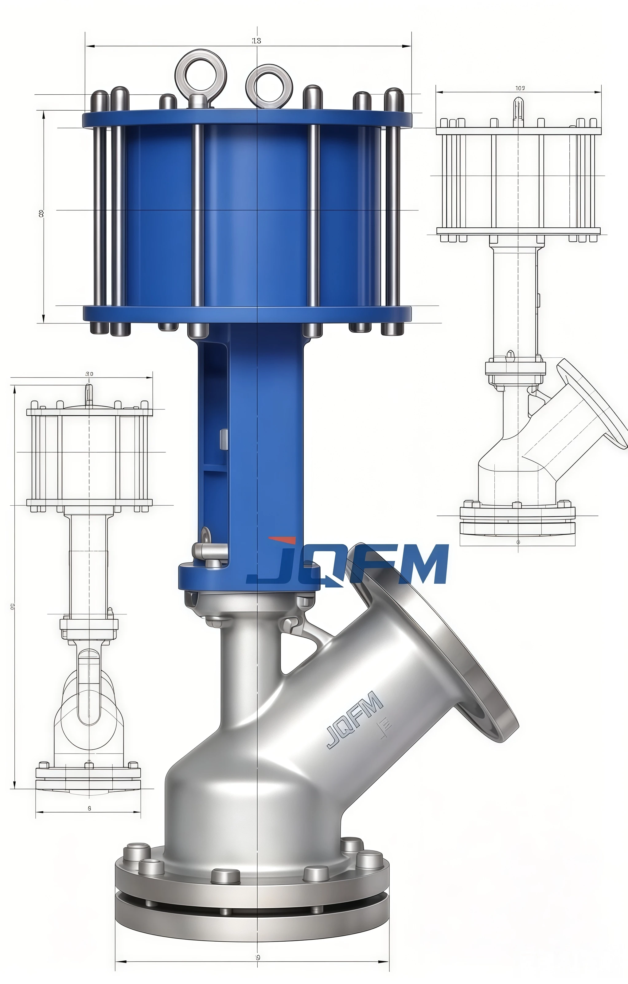 Manual bottom discharge valve