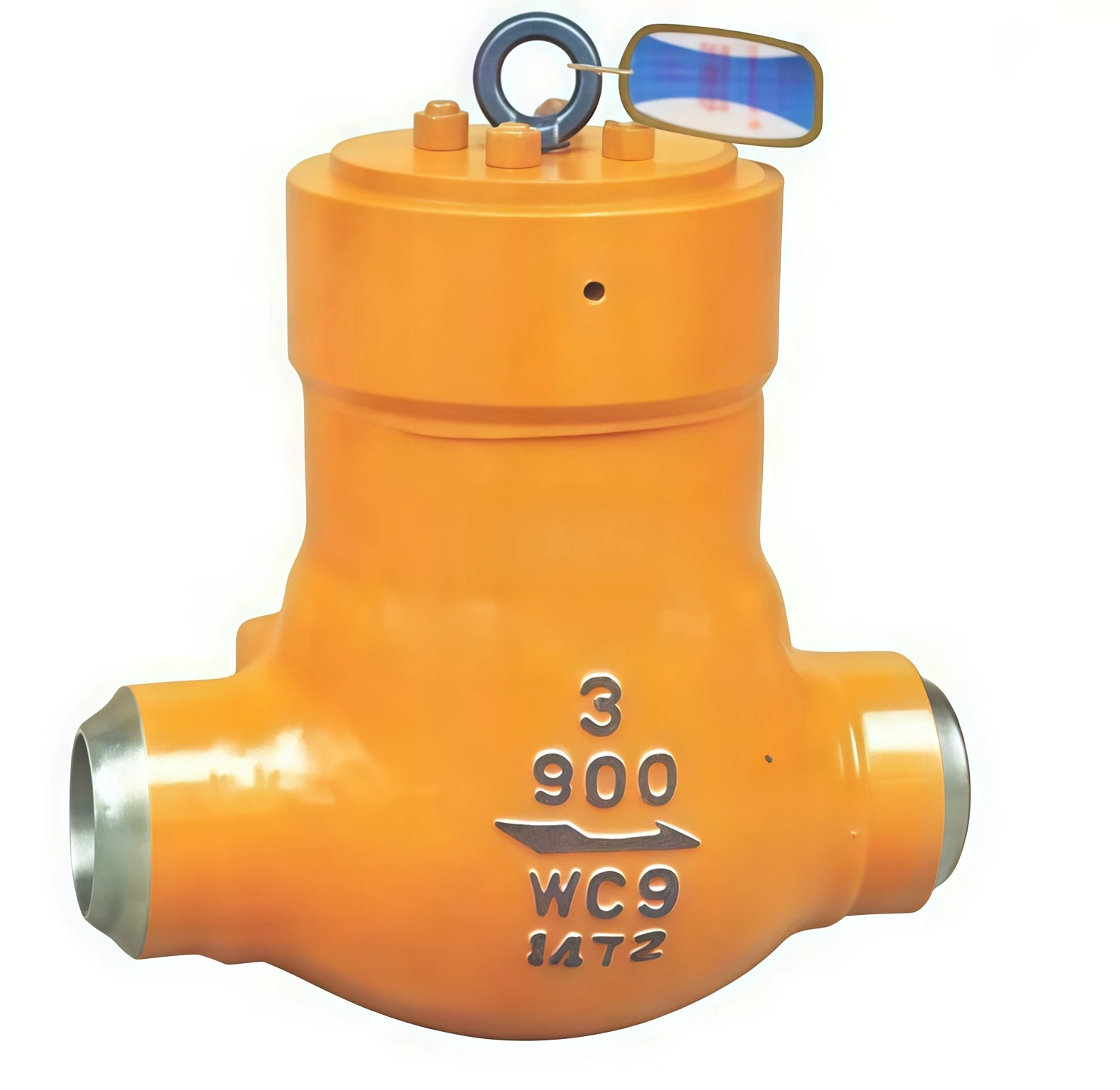 Self sealing swing check valve