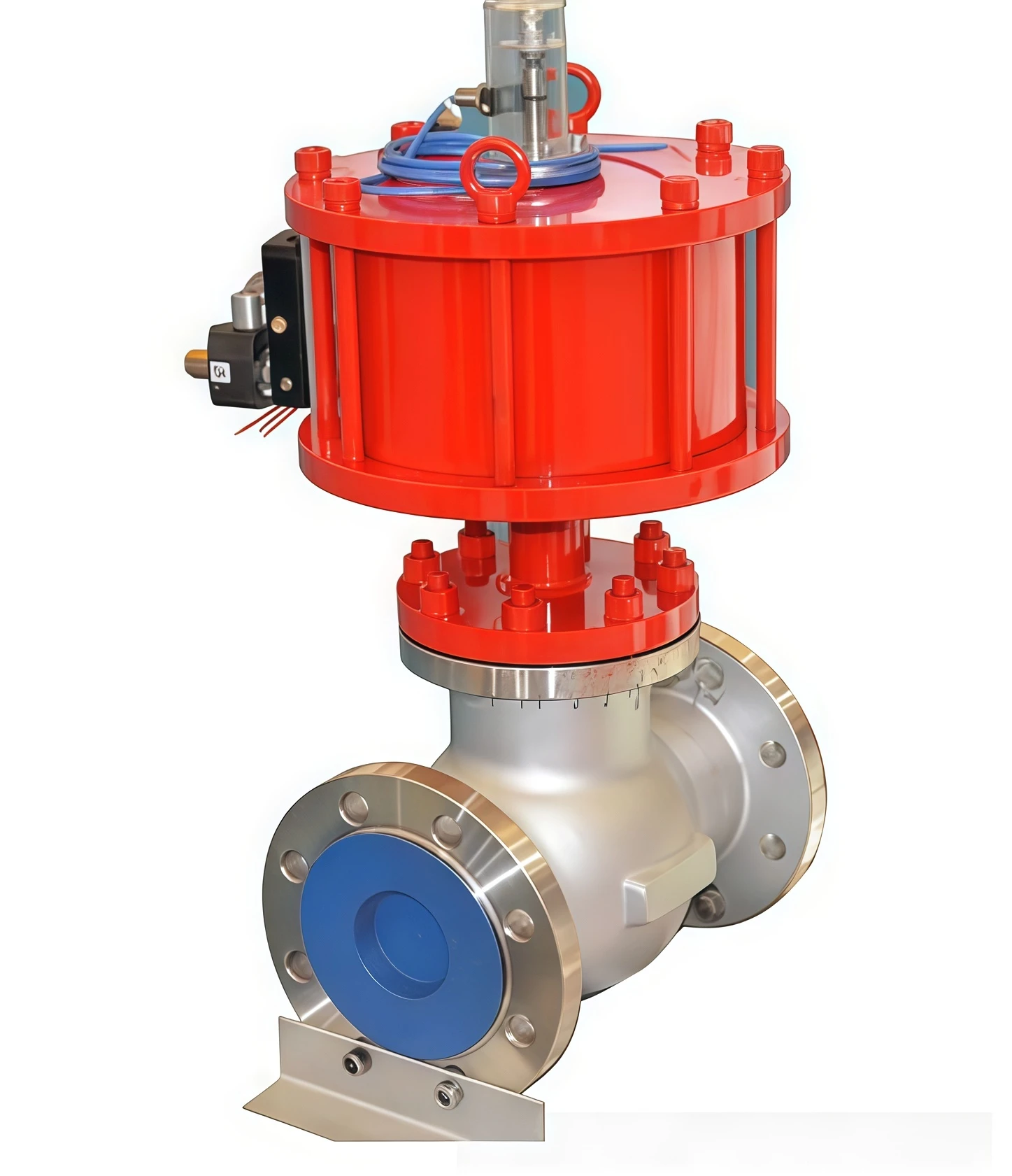Pneumatic globe valve