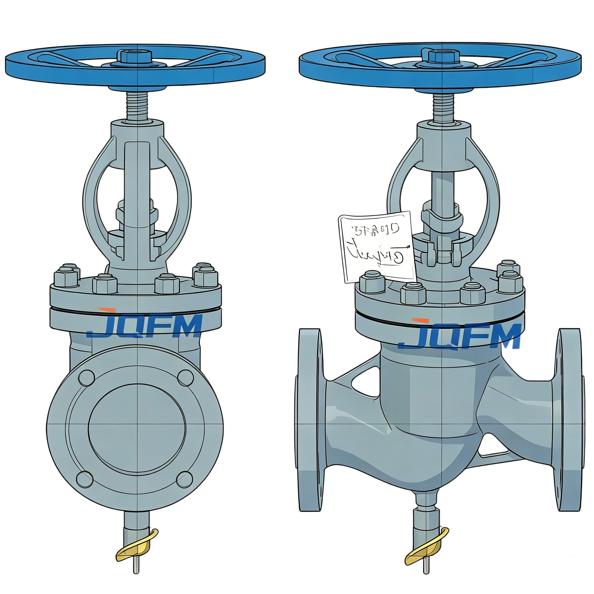 Antibiotic globe valve