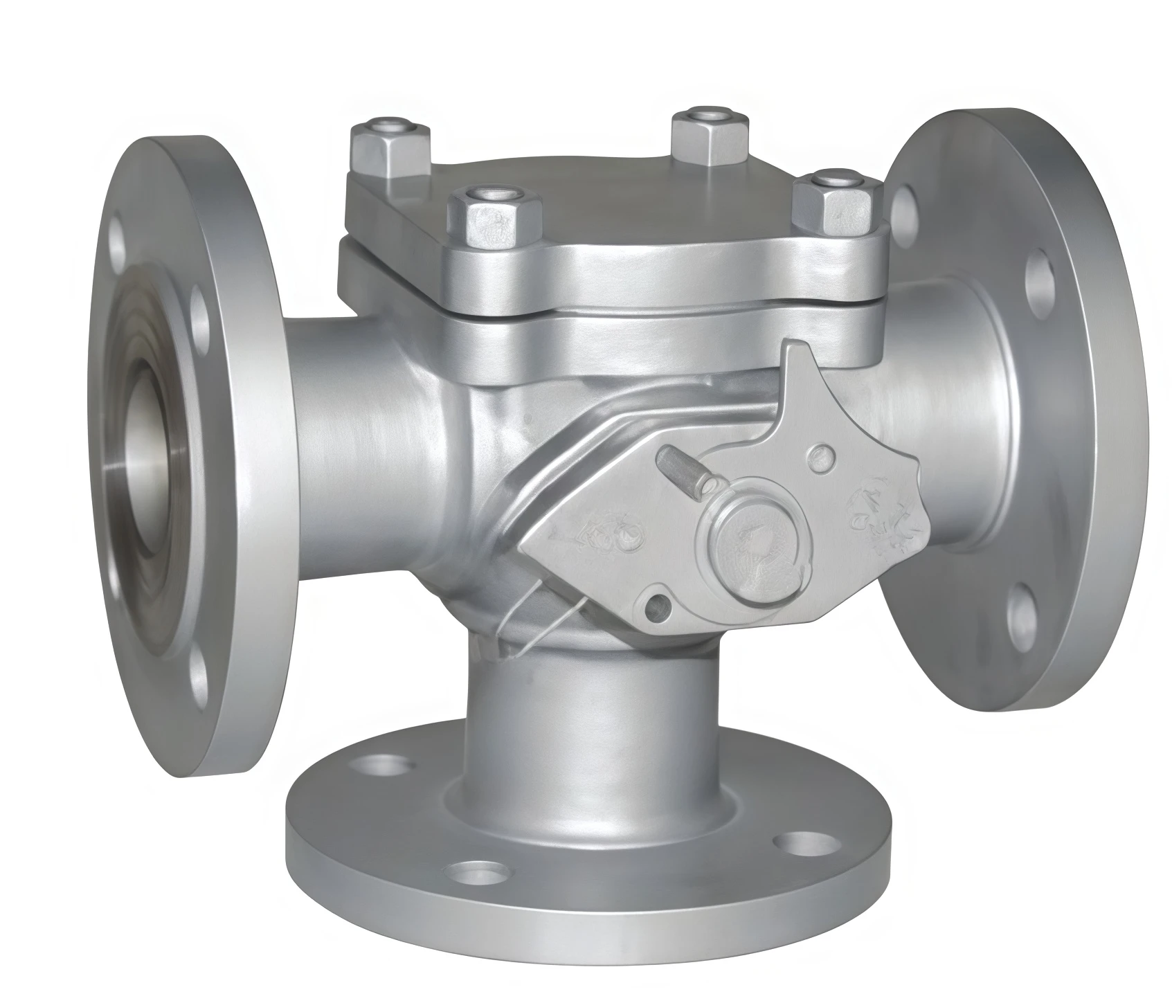 Integrated three-way ball valve