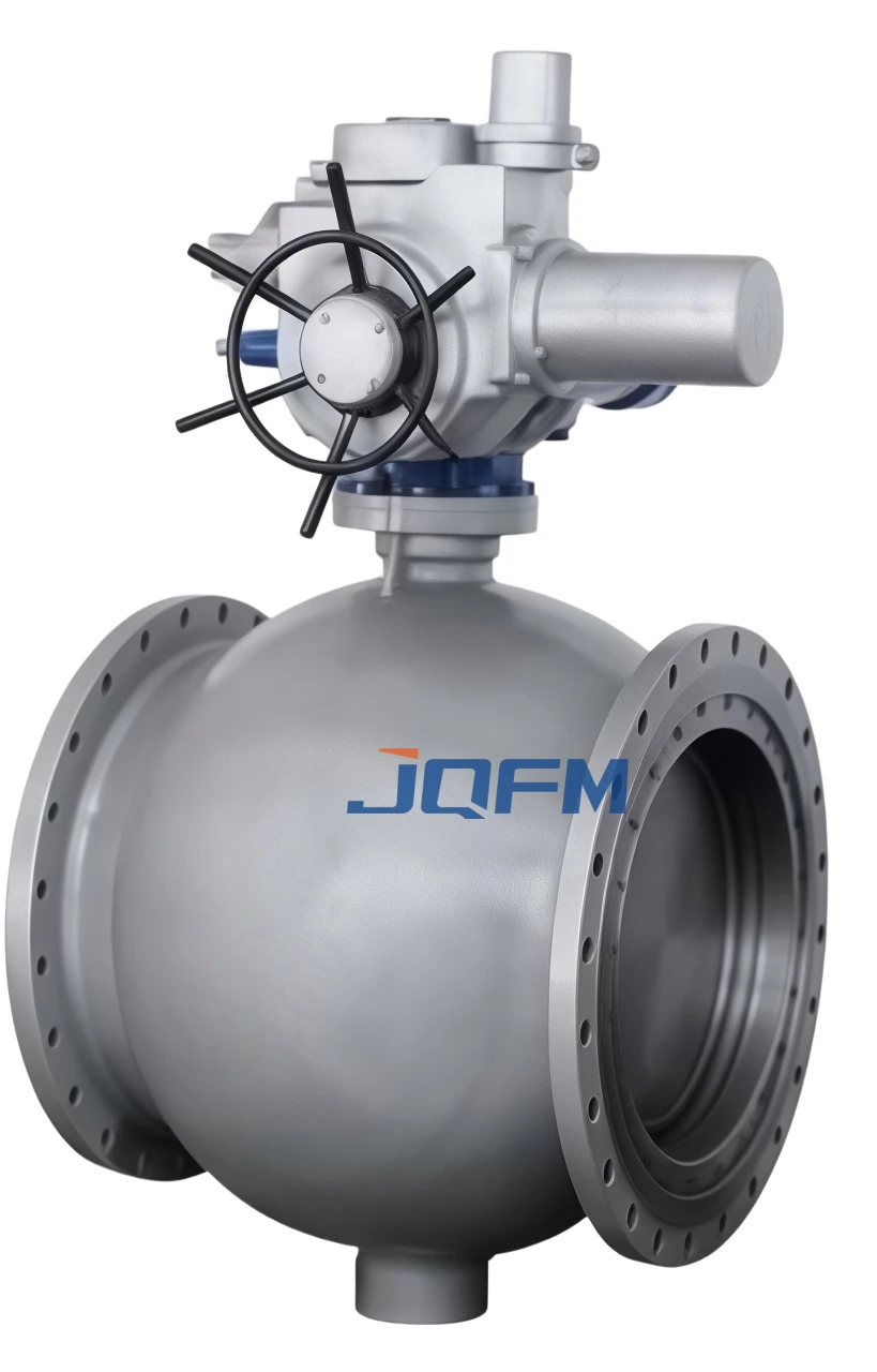 Electric eccentric hemispherical valve
