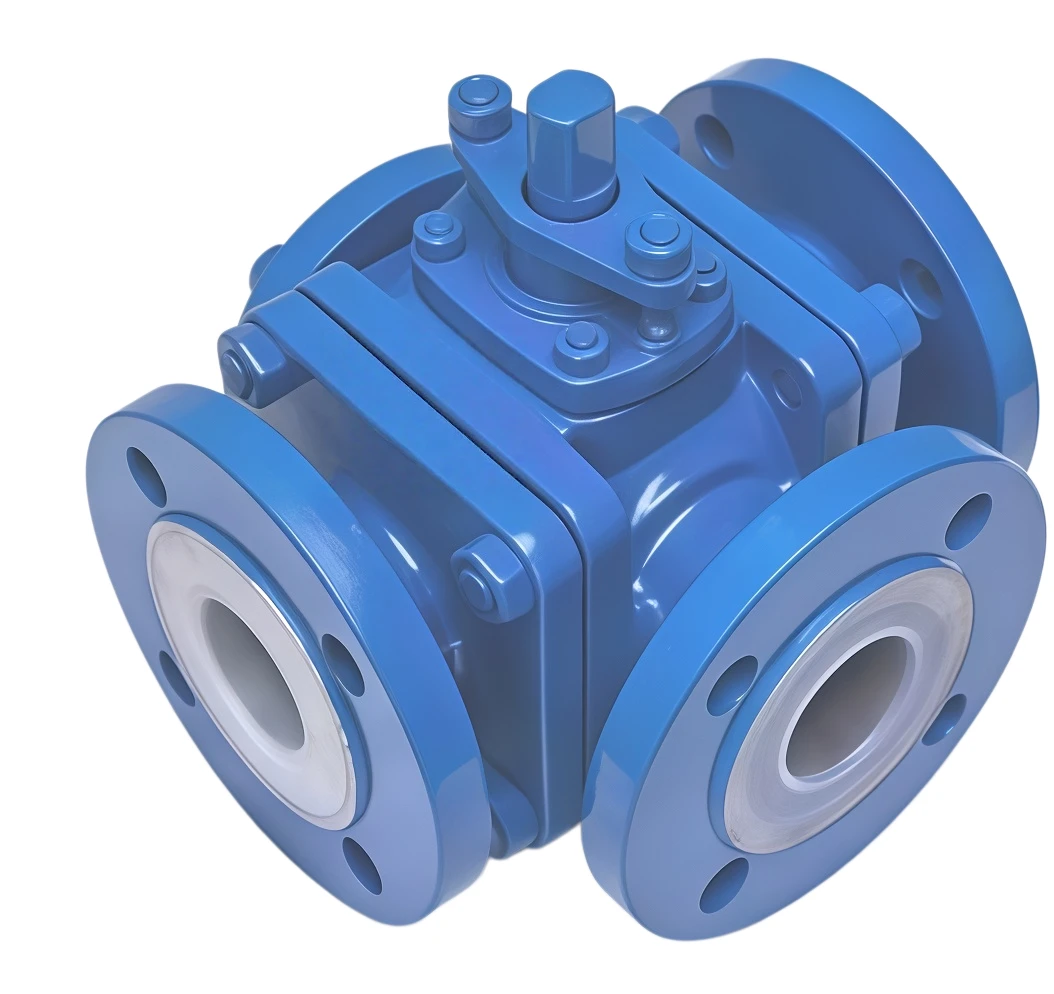 Four-way ball valve