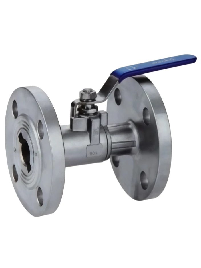 Wide flange ball valve