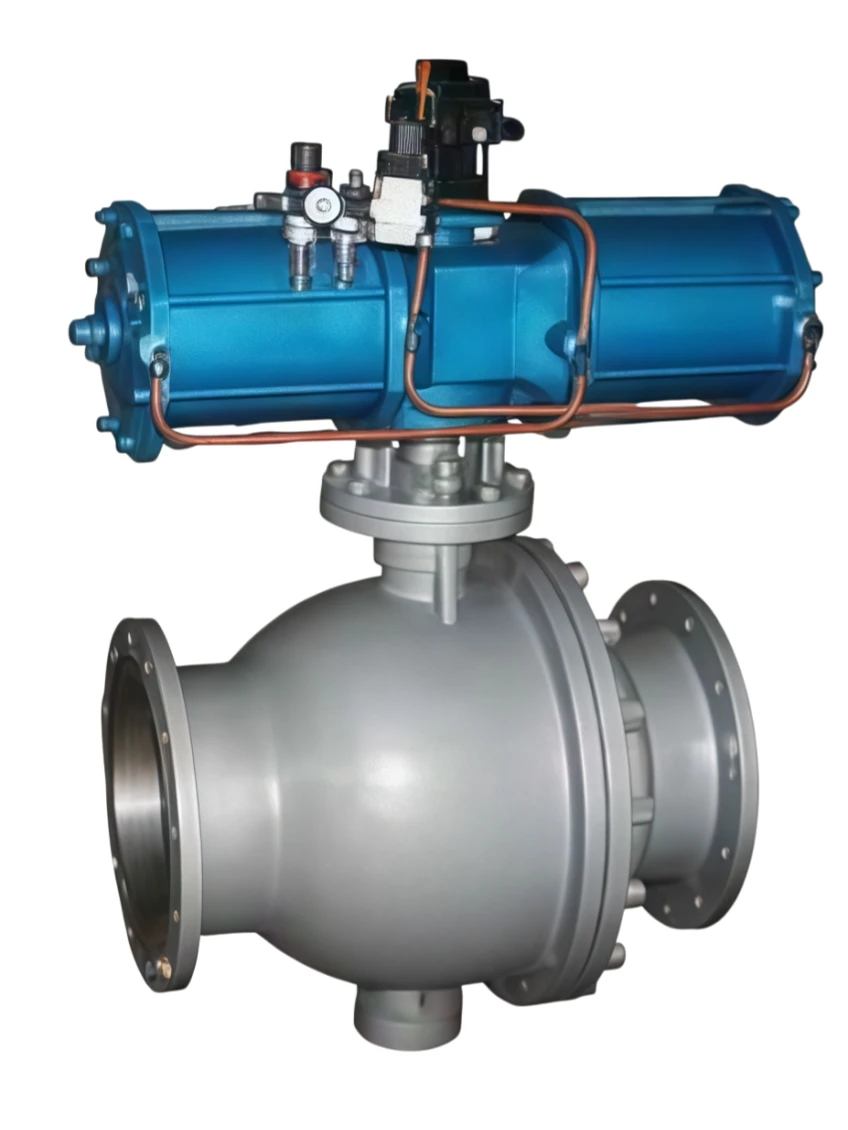 Ash discharge ball valve