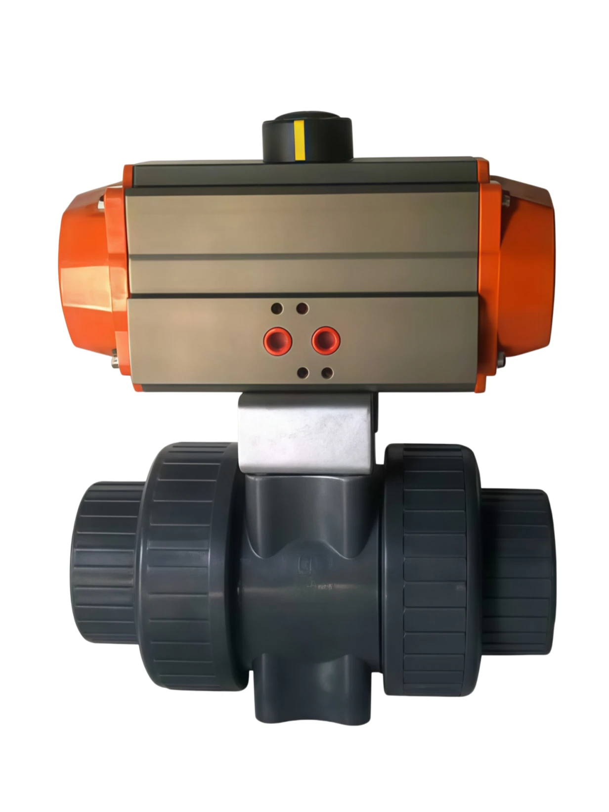 UPVC pneumatic plastic ball valve