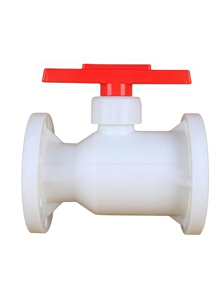 Full plastic flange ball valve
