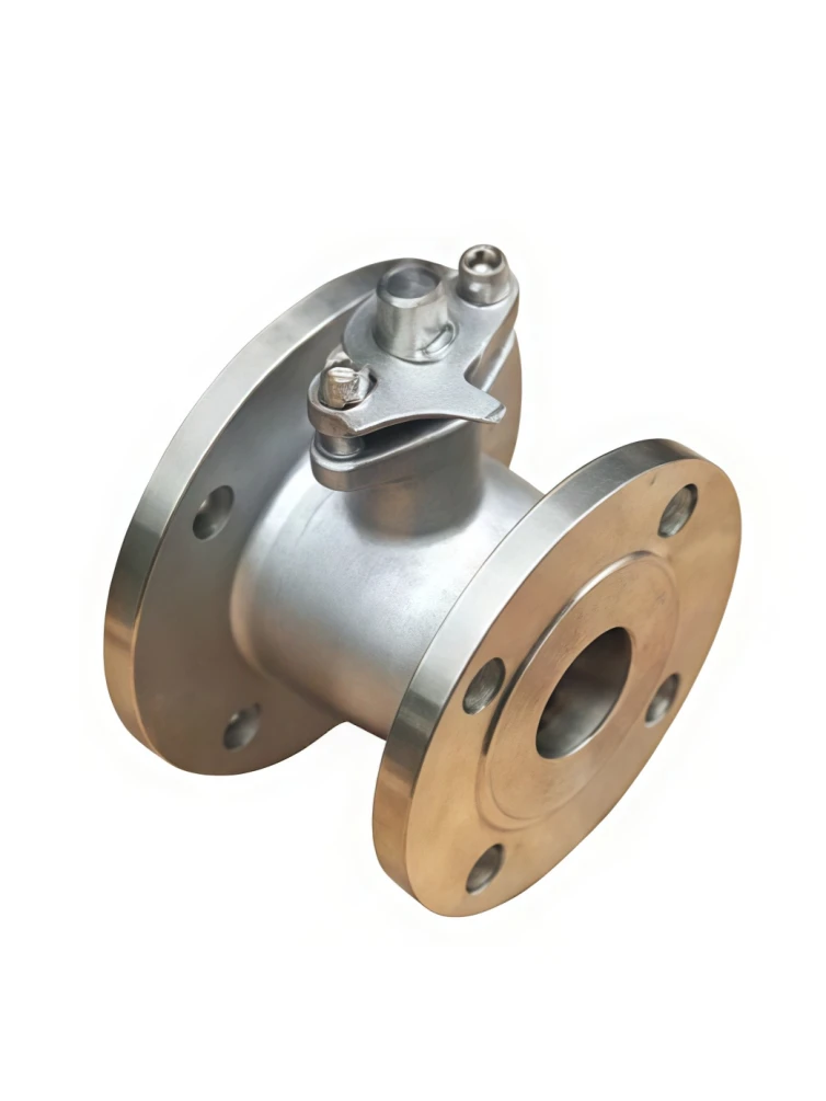 Stainless steel discharge ball valve
