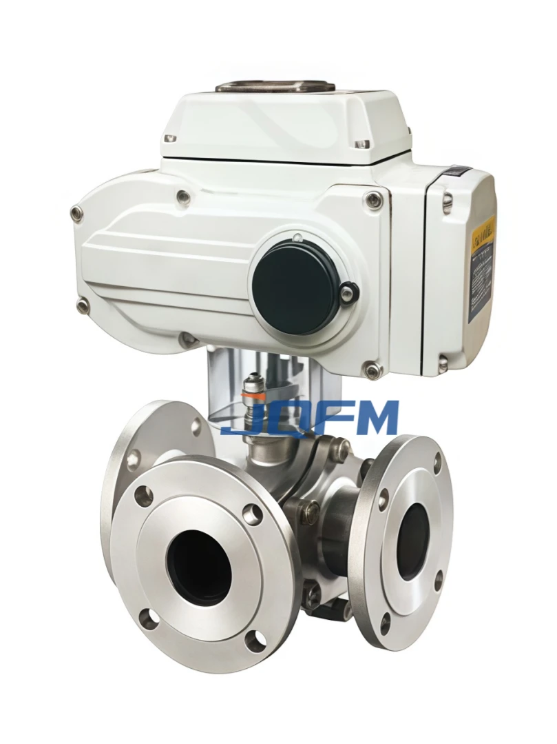 Electric three-way ball valve