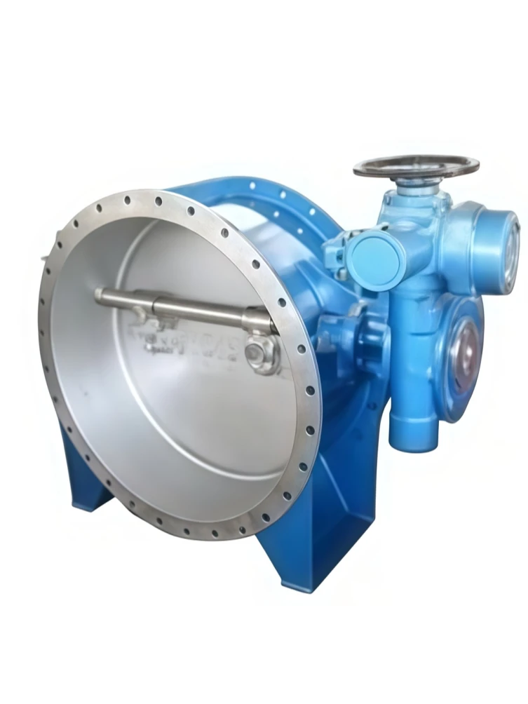 Water cooled ultra high temperature butterfly valve