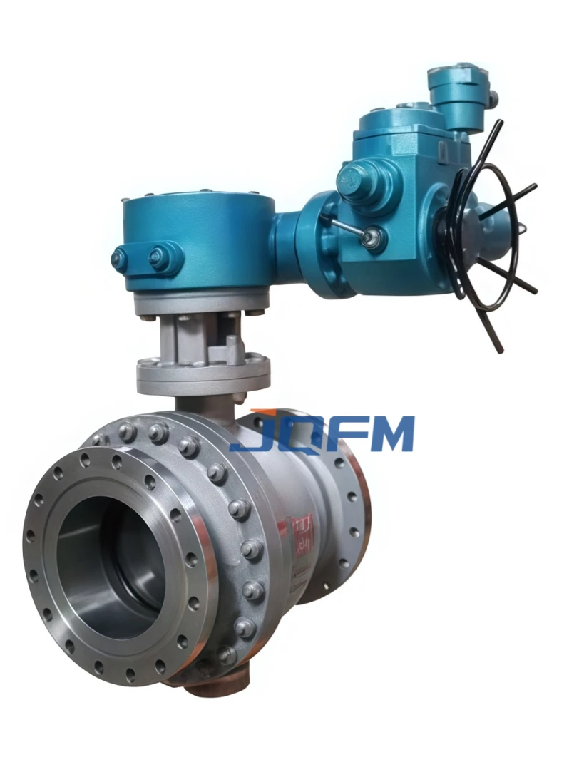 Electric fixed ball valve