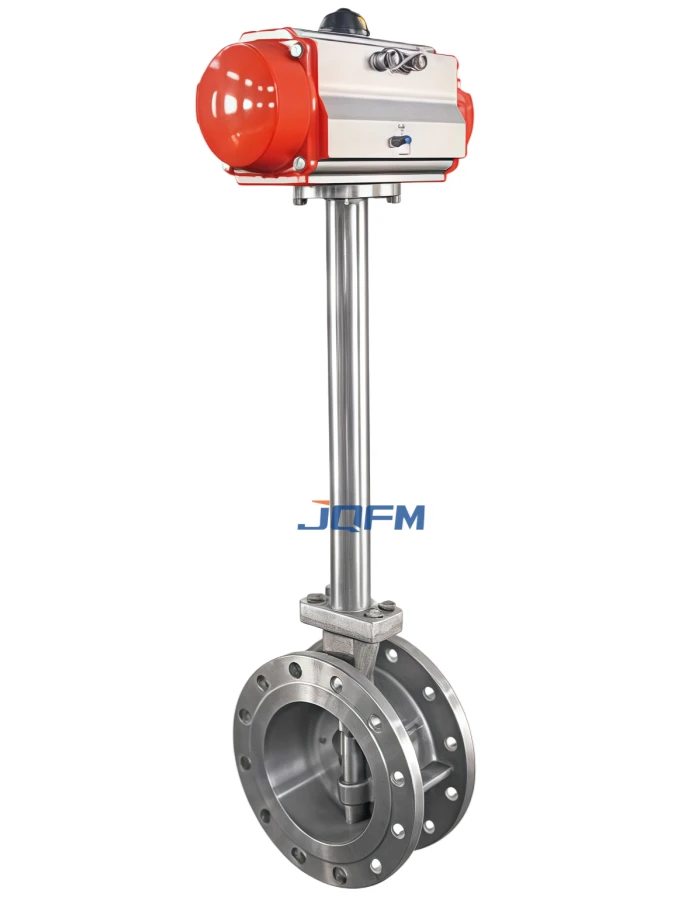 Pneumatic low temperature butterfly valve