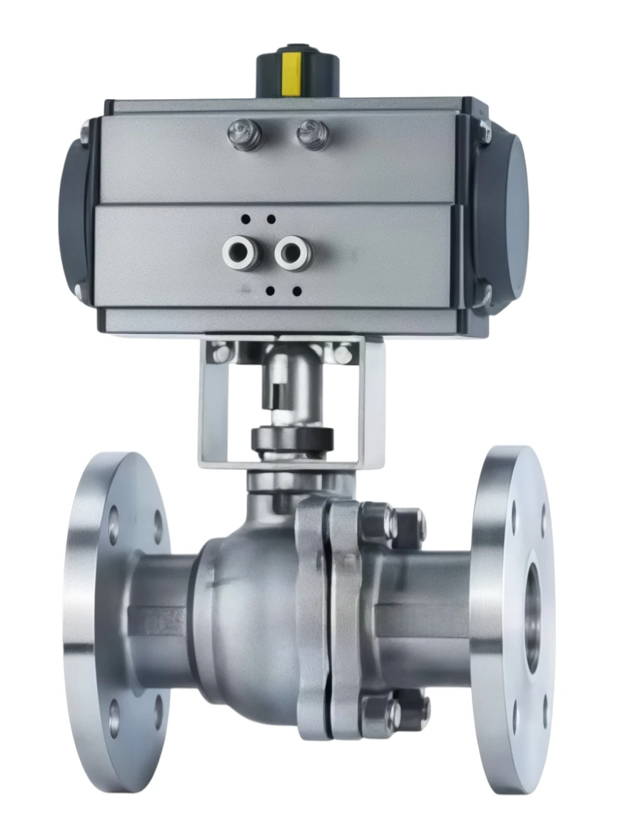Pneumatic floating ball valve