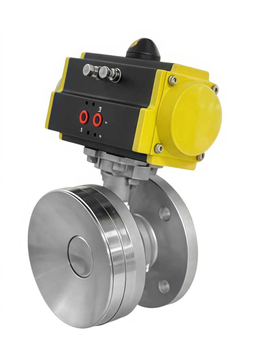 Pneumatic tank bottom discharge valve