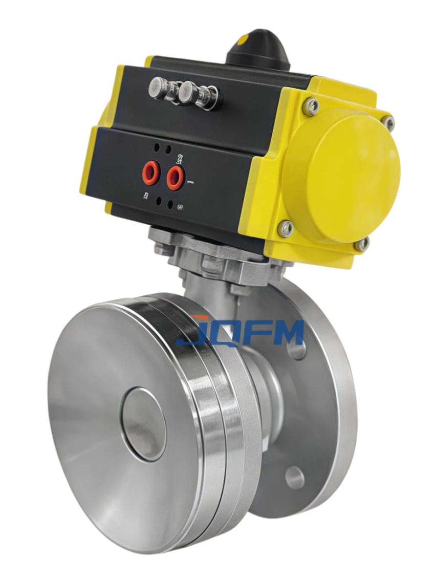 Pneumatic tank bottom discharge valve