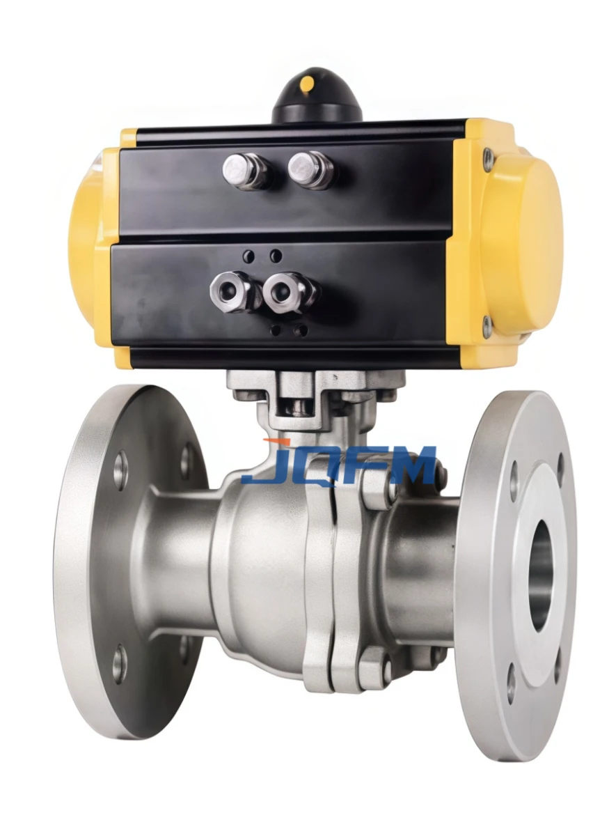 Pneumatic floating ball valve
