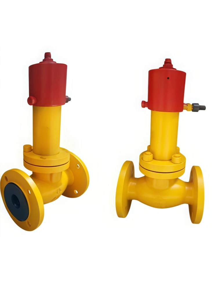 Hydraulic emergency shut-off valve