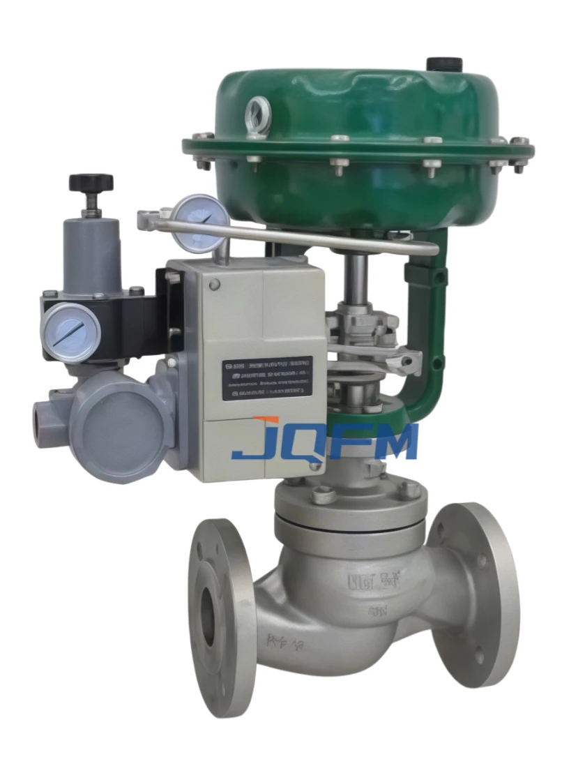 Pneumatic diaphragm regulating valve