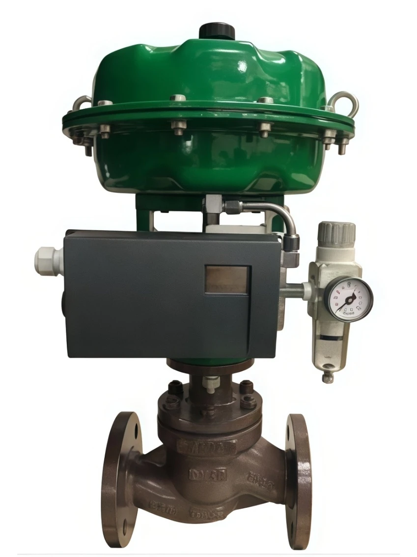 Pneumatic diaphragm regulating valve