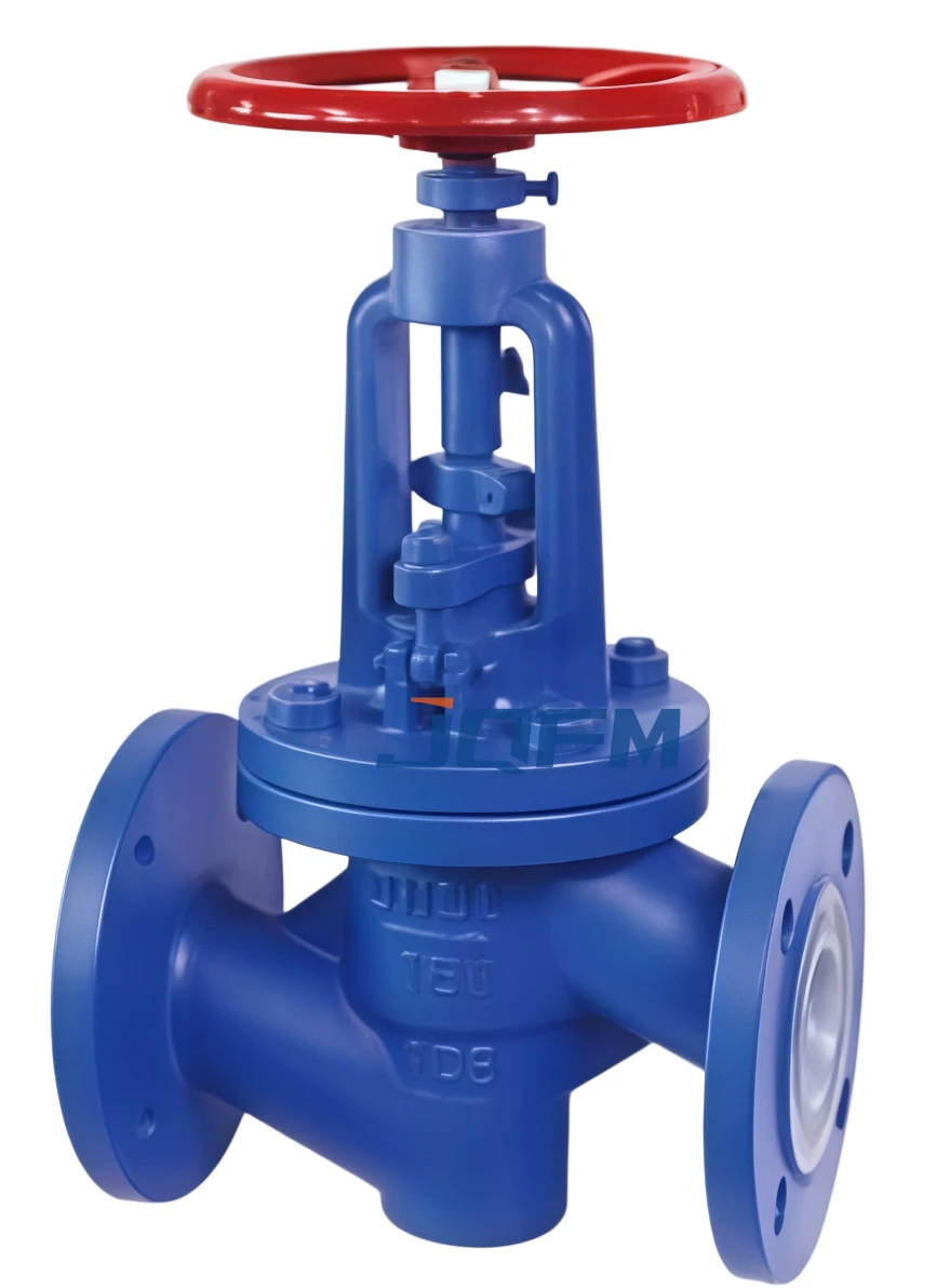 Flange fluorine lined globe valve