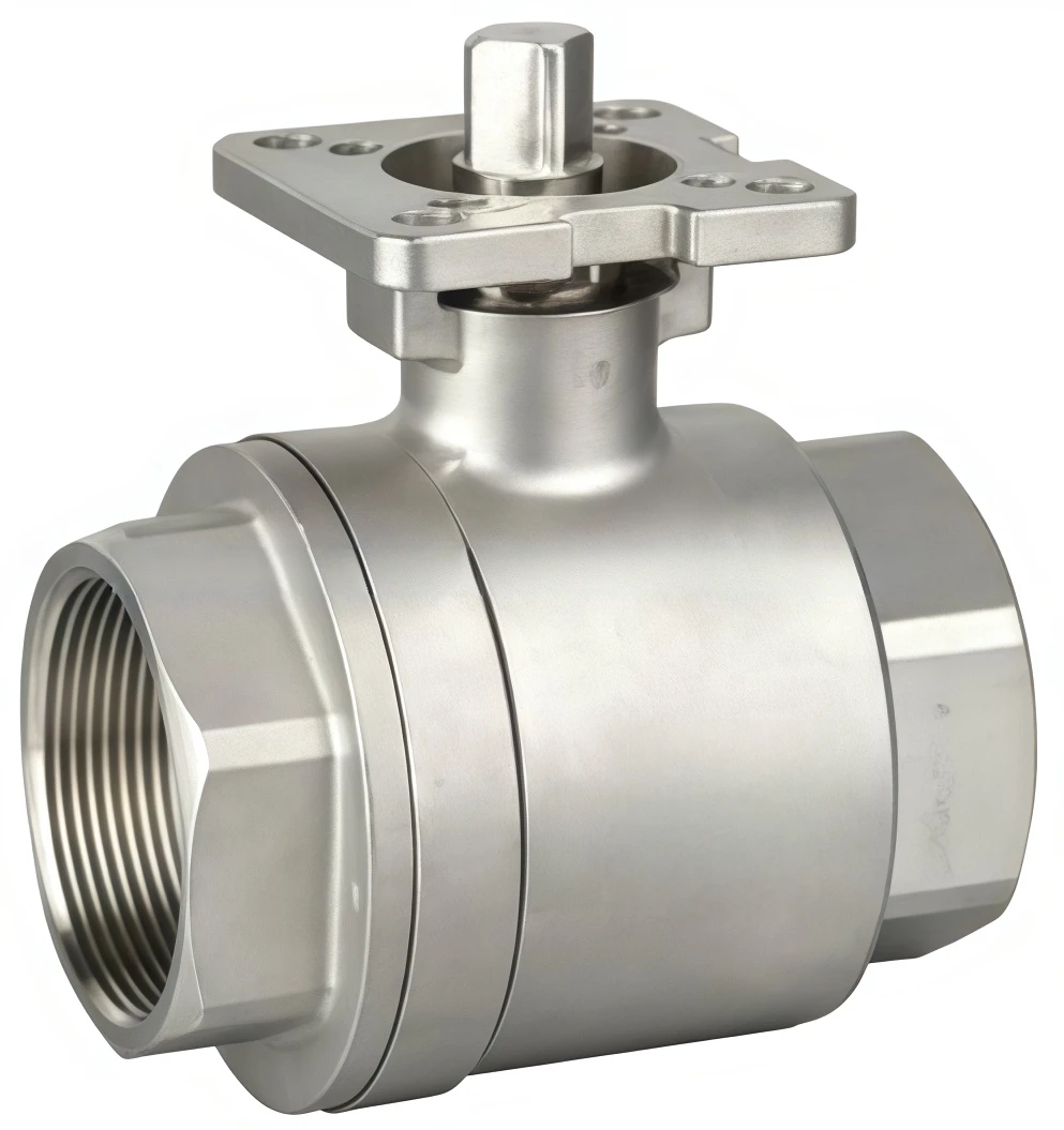 2PC high platform internal thread ball valve